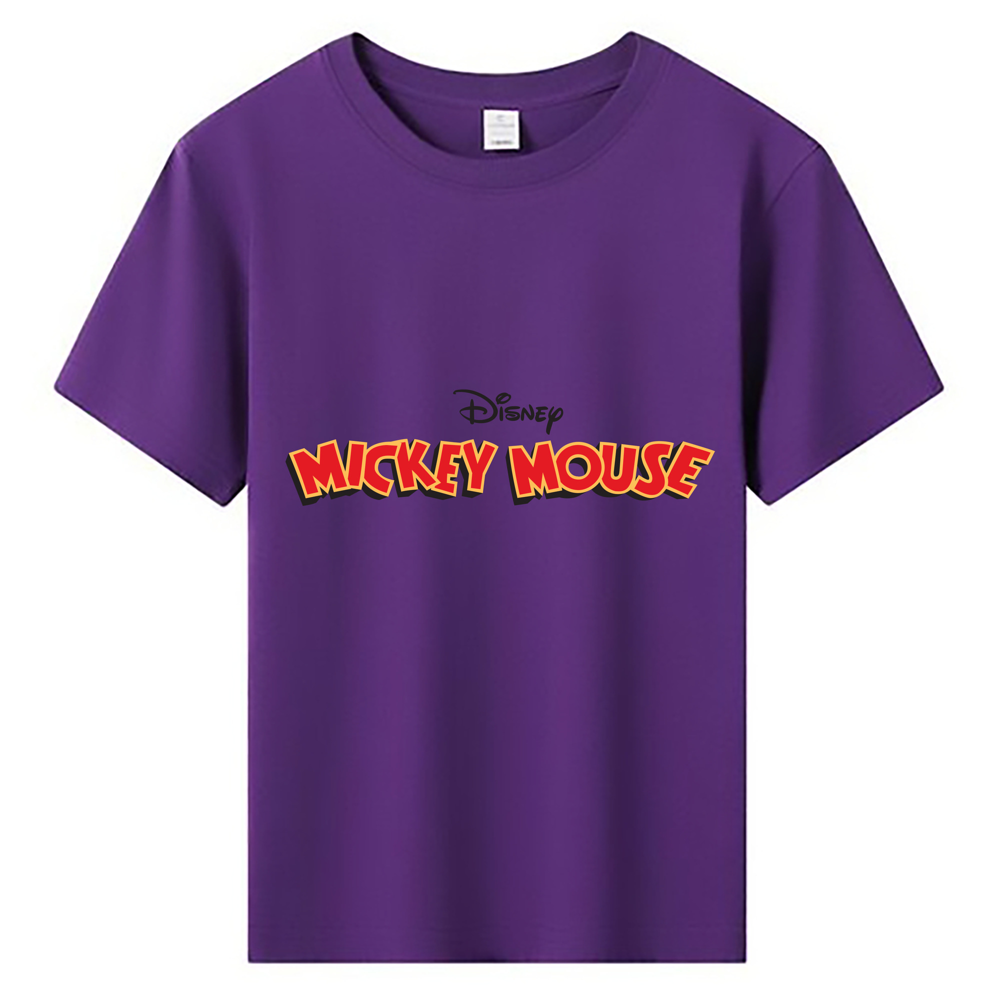 ミッキーマウス Mickey Mouse 綿100％キッズTシャツ（フロントプリント）