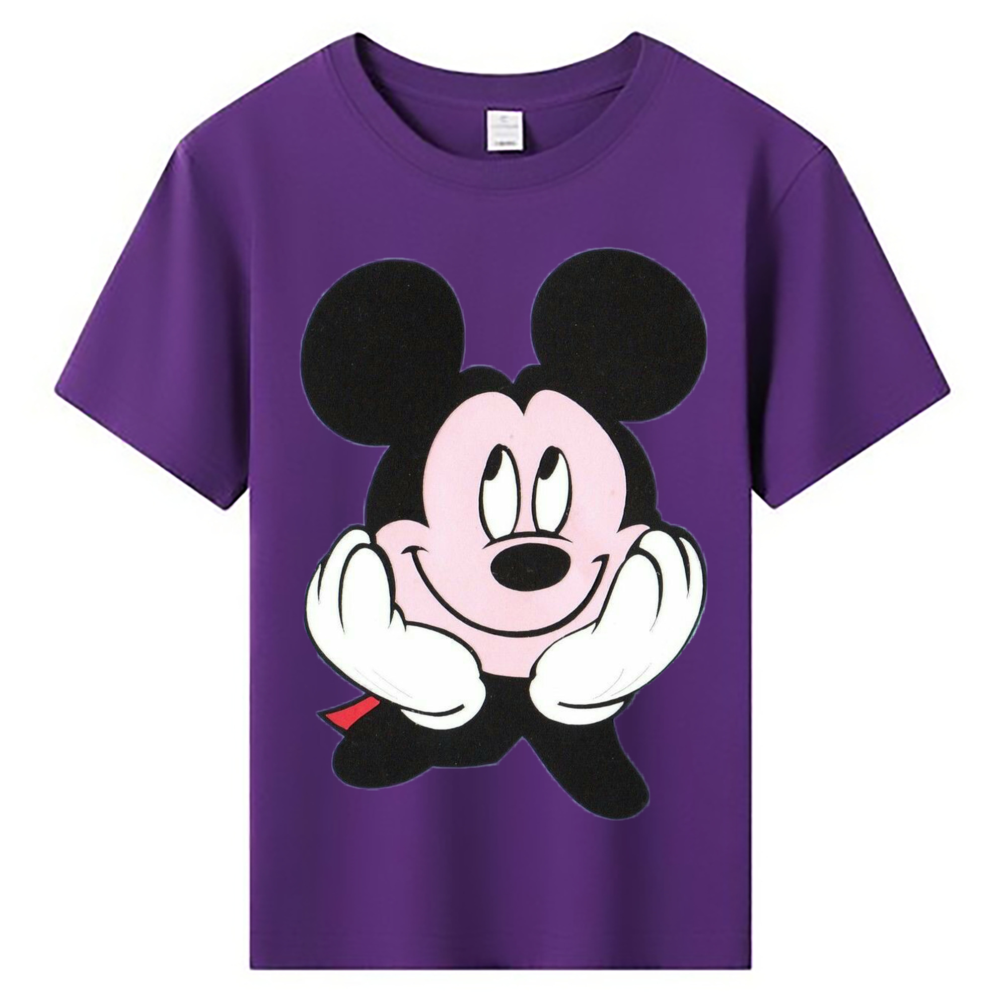 ミッキーマウス Mickey Mouse 綿100％キッズTシャツ（フロントプリント）