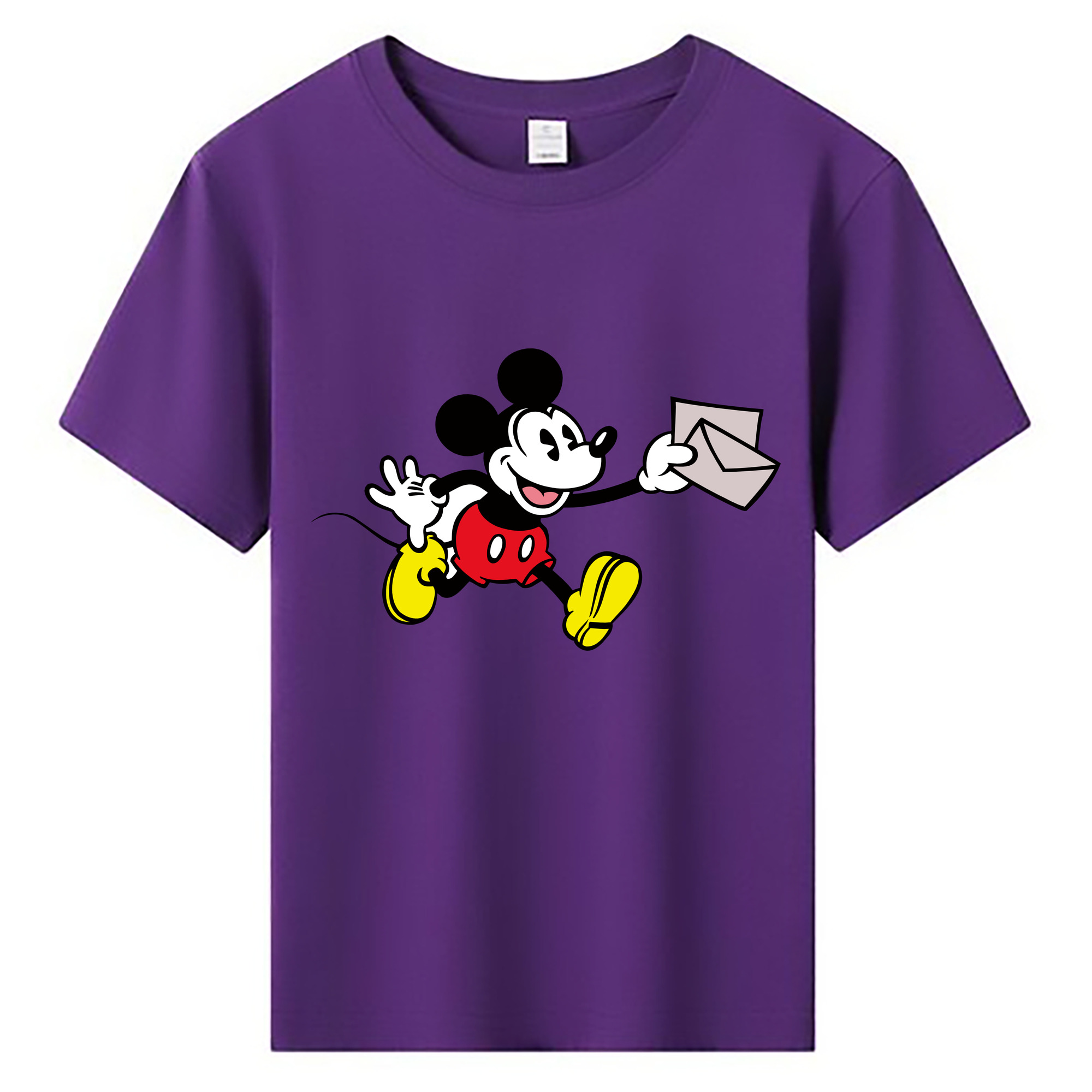 ミッキーマウス Mickey Mouse 綿100％キッズTシャツ（フロントプリント）