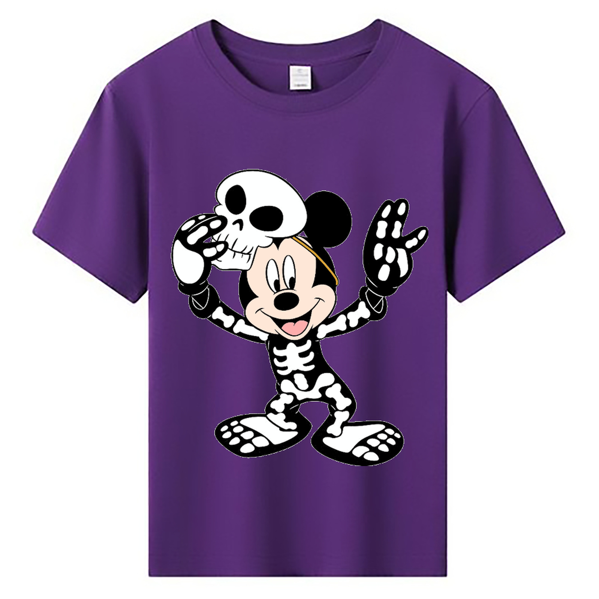 ミッキーマウス Mickey Mouse 綿100％キッズTシャツ（フロントプリント）