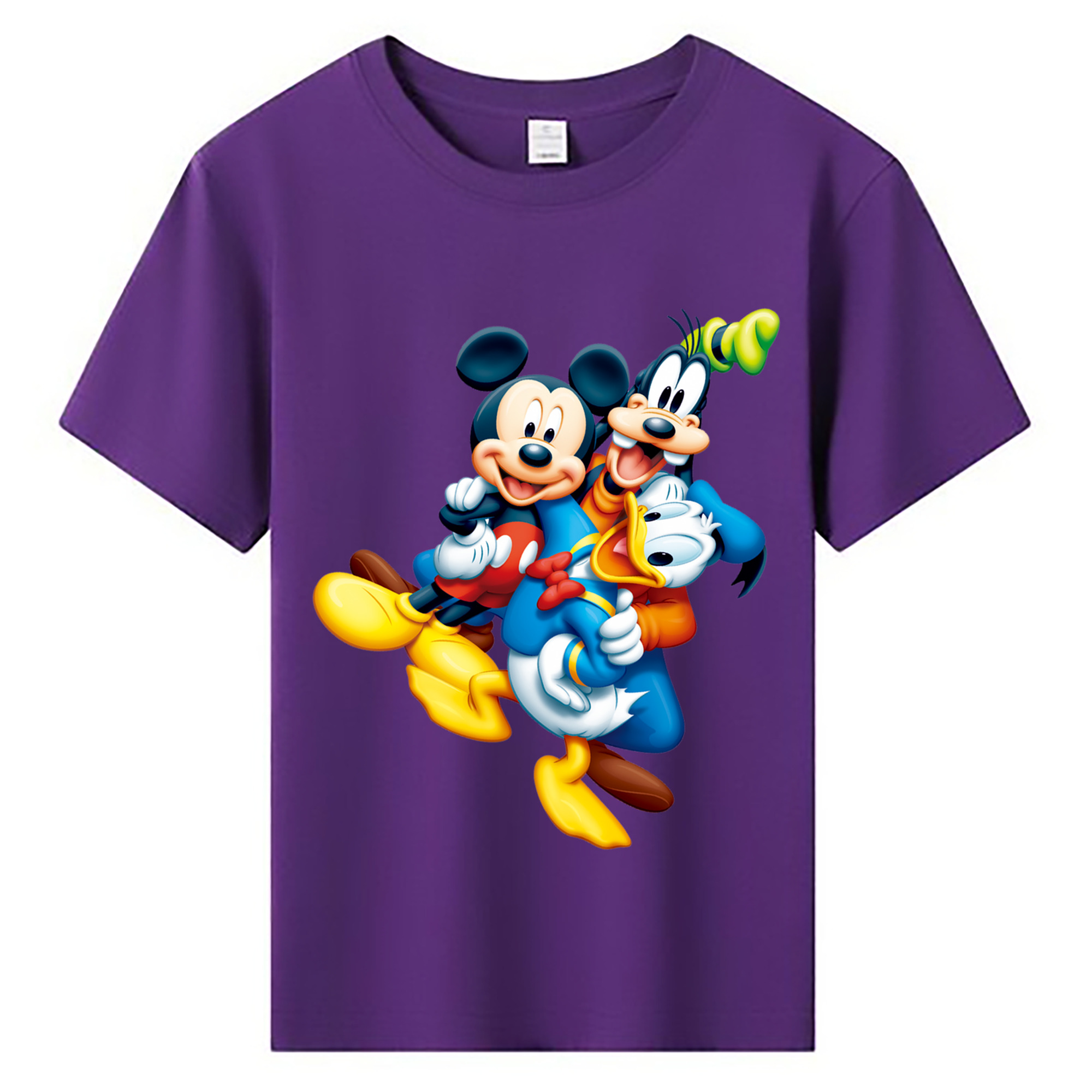ミッキーマウス Mickey Mouse 綿100％キッズTシャツ（フロントプリント）