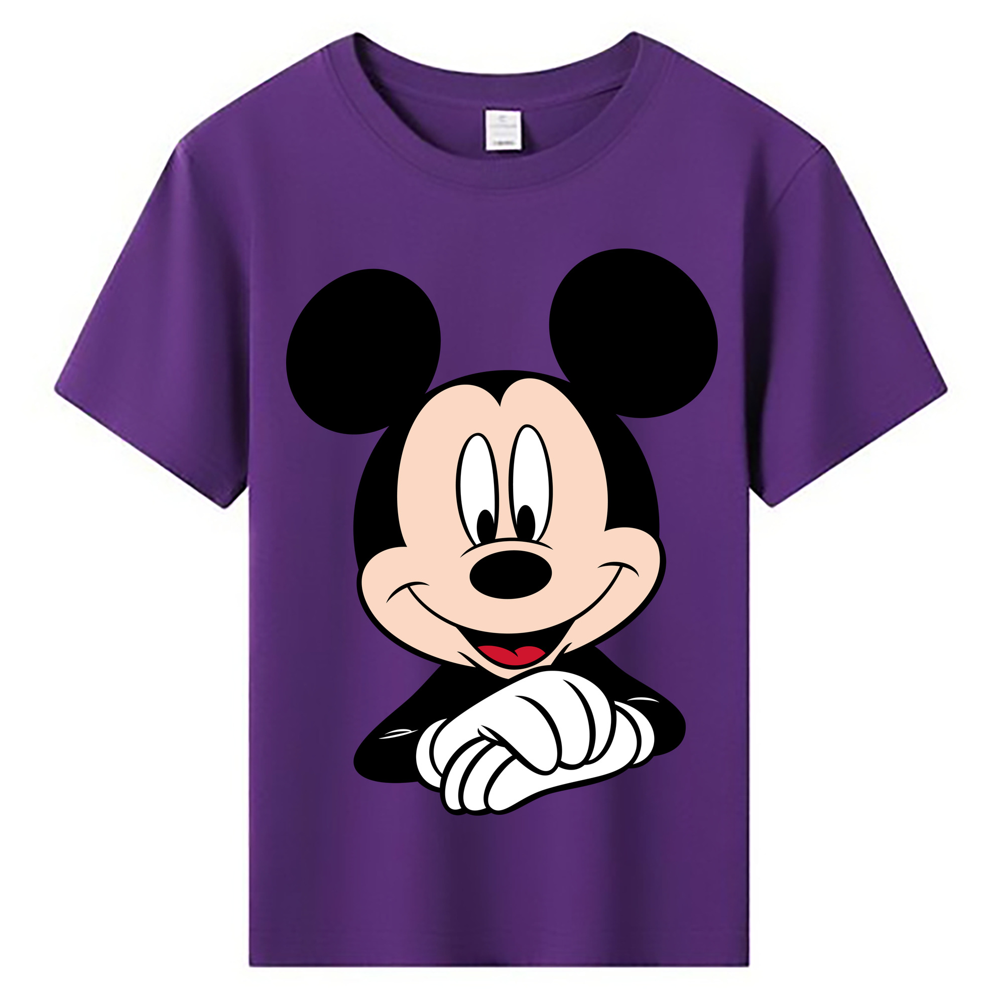 ミッキーマウス Mickey Mouse 綿100％キッズTシャツ（フロントプリント）