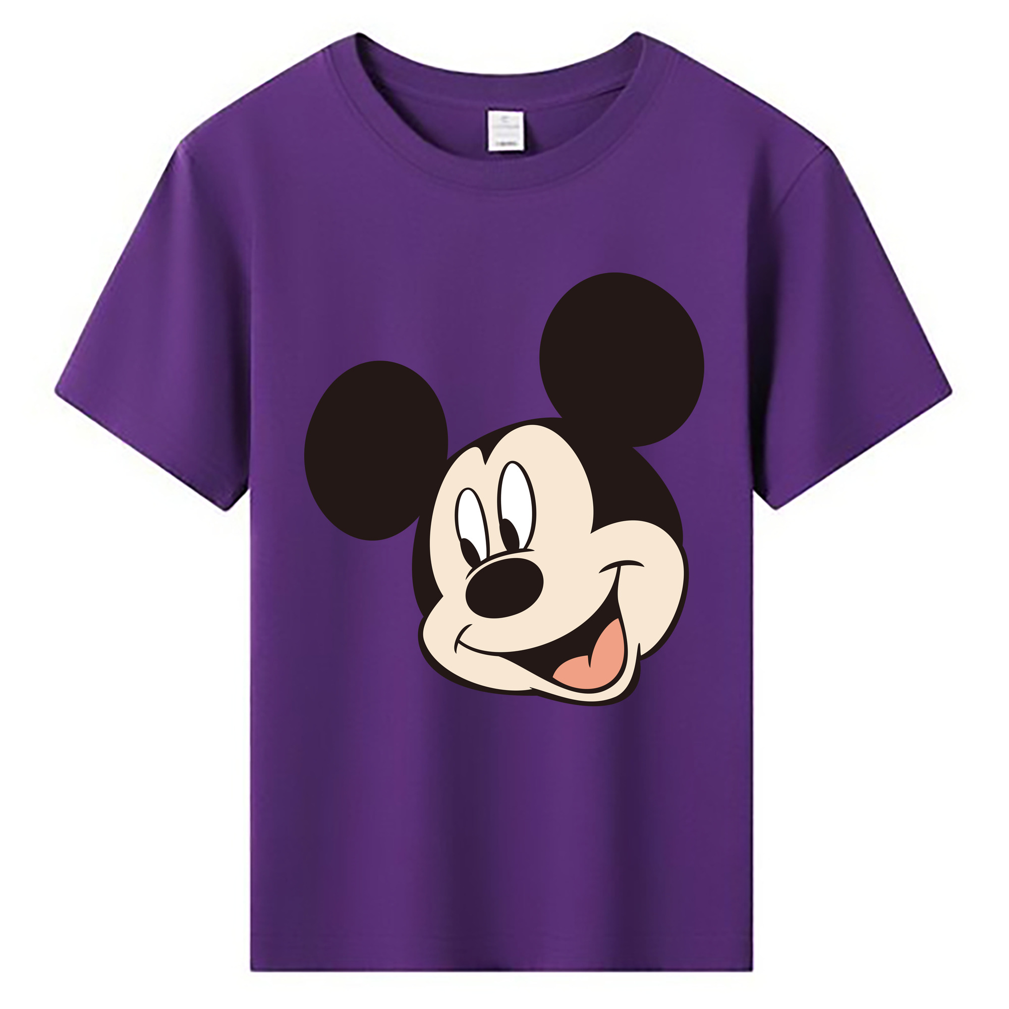 ミッキーマウス Mickey Mouse 綿100％キッズTシャツ（フロントプリント）