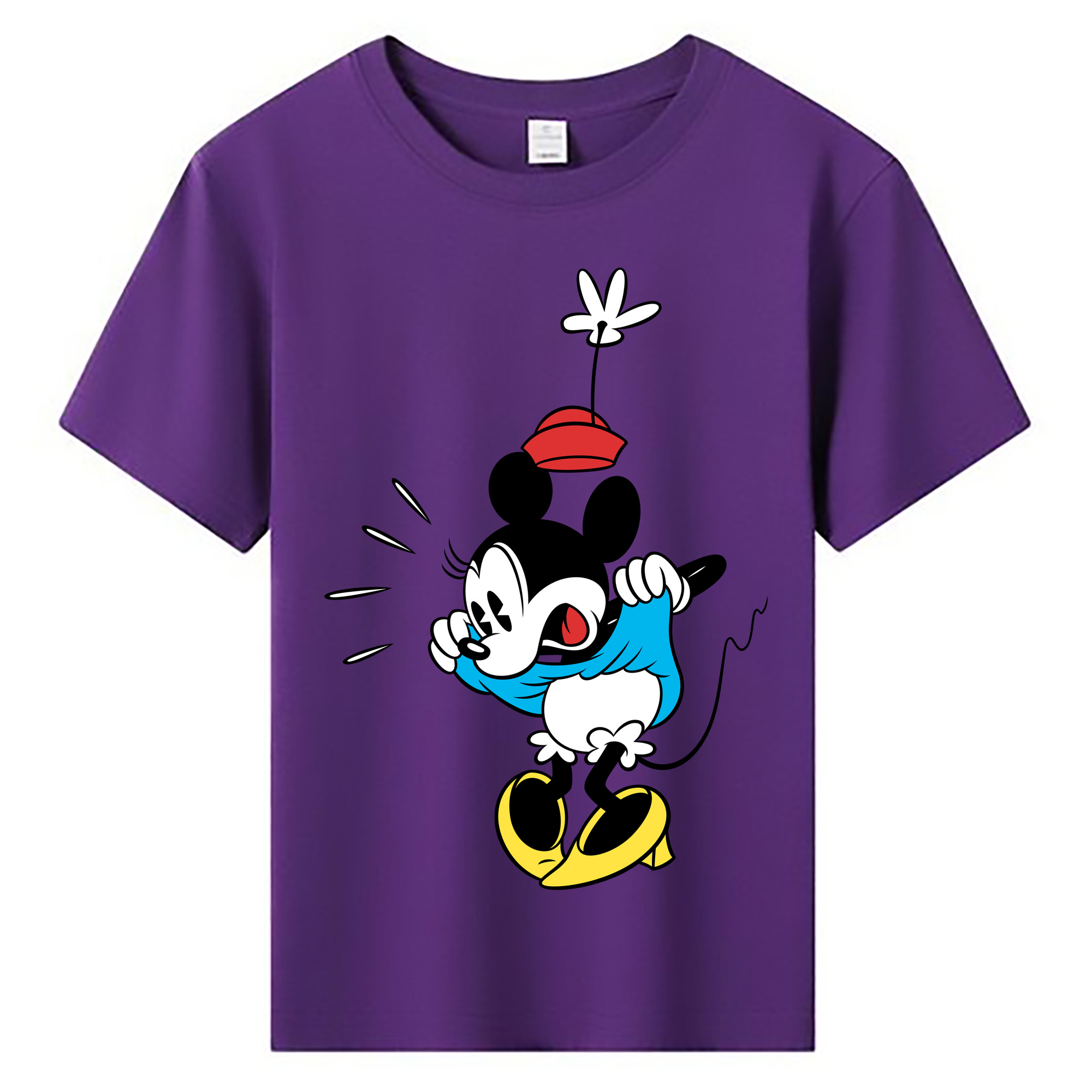 ミッキーマウス Mickey Mouse 綿100％キッズTシャツ（フロントプリント）