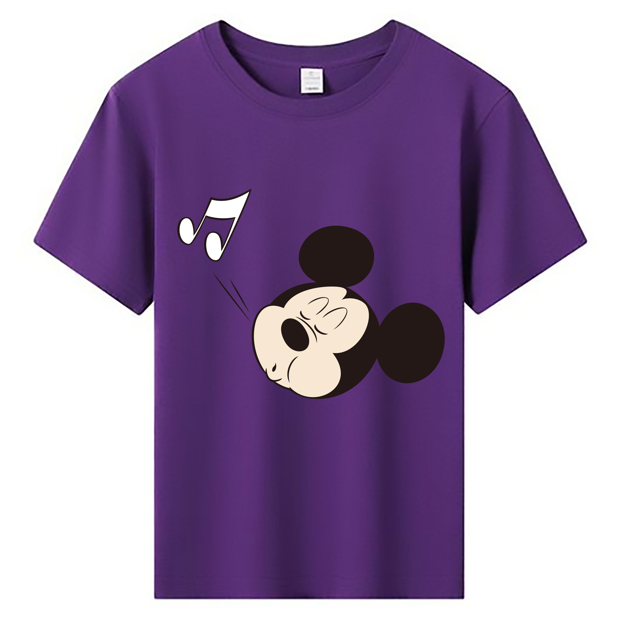 （画像用） ミッキーマウス Mickey Mouse 綿100％キッズTシャツ（フロントプリント）