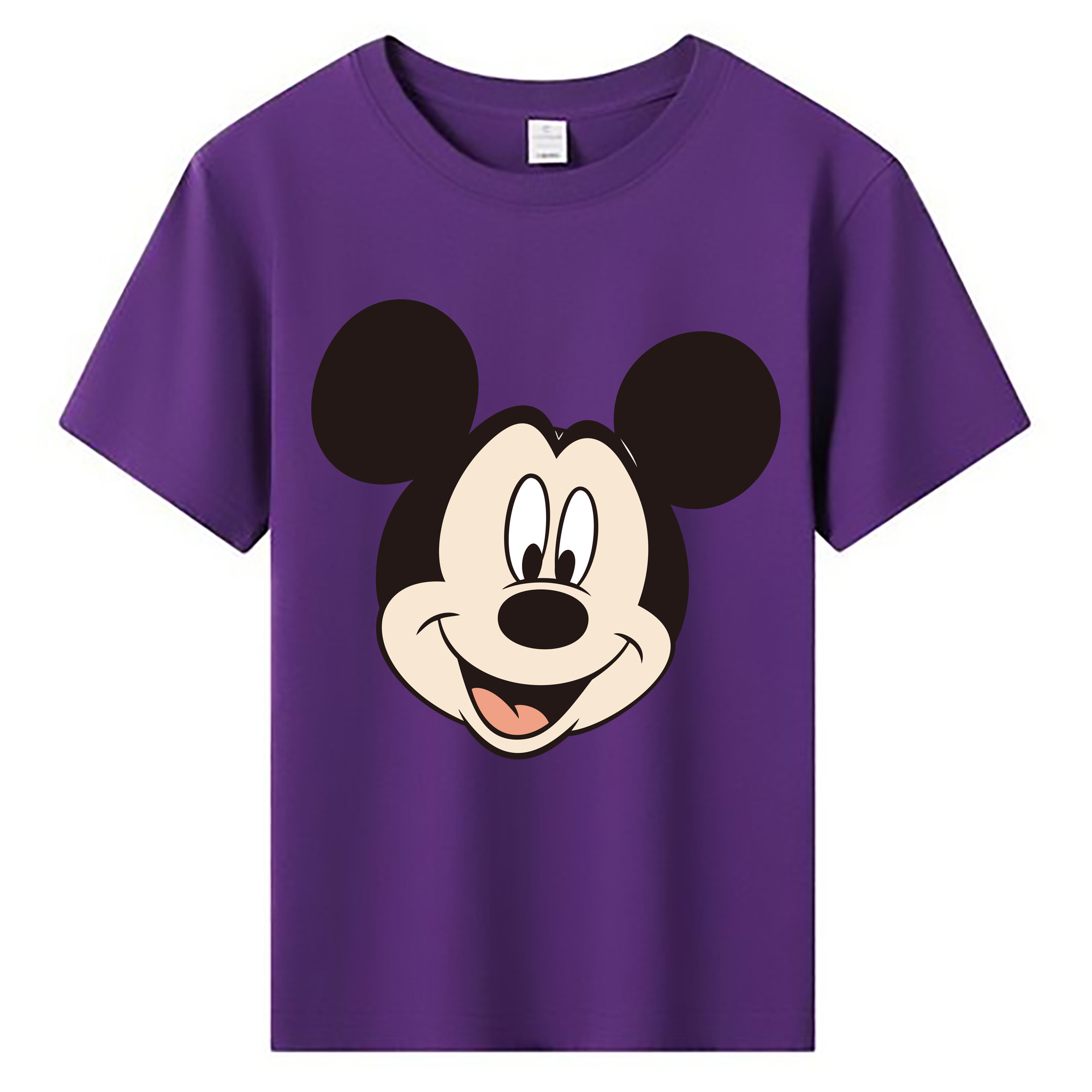 ミッキーマウス Mickey Mouse 綿100％キッズTシャツ（フロントプリント）
