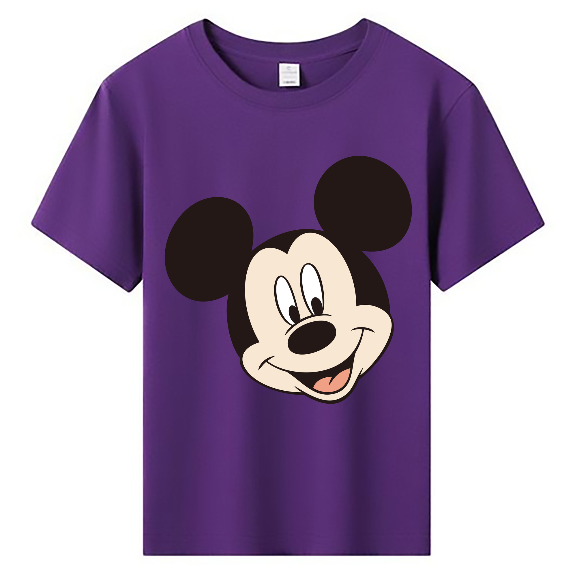 ミッキーマウス Mickey Mouse 綿100％キッズTシャツ（フロントプリント）