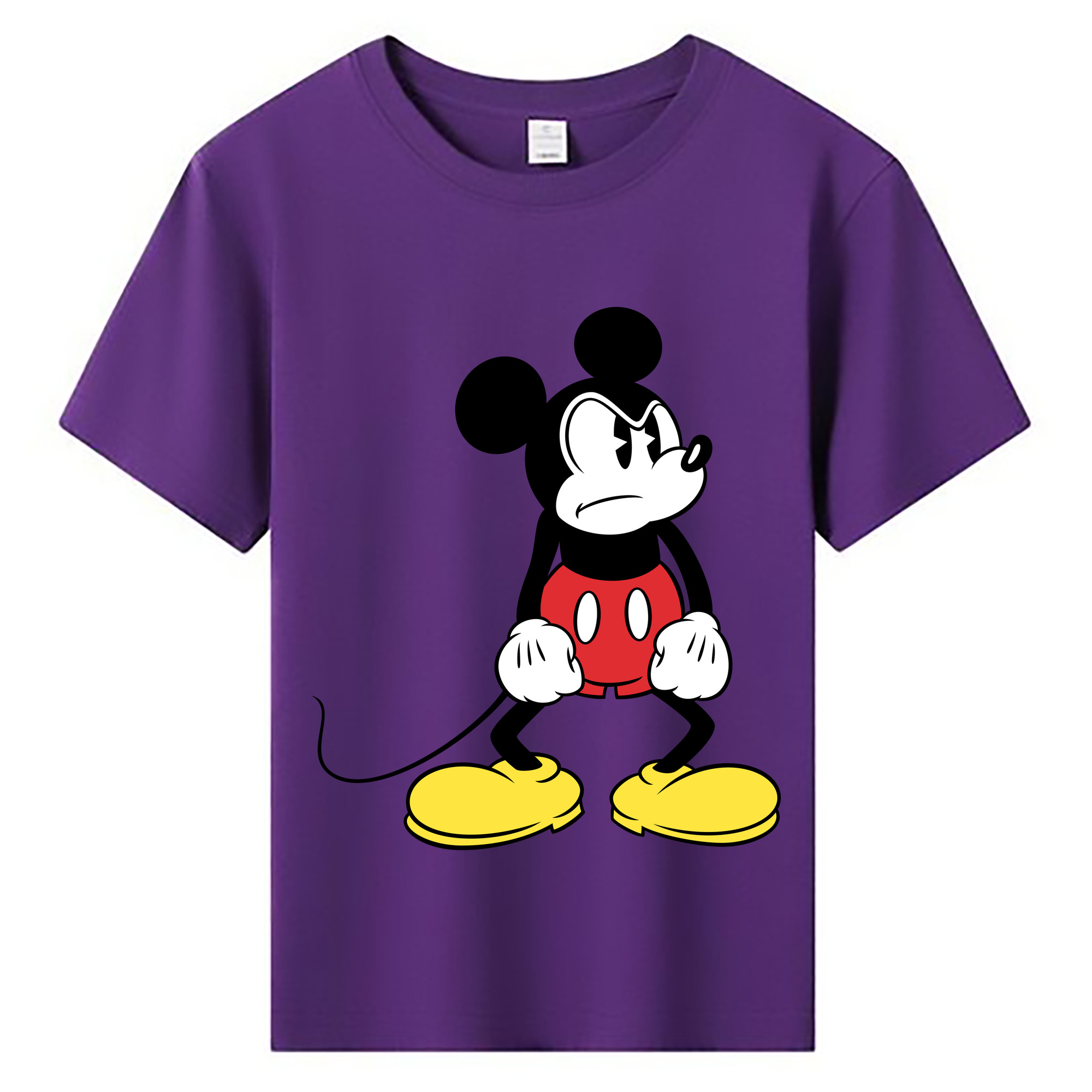 ミッキーマウス Mickey Mouse 綿100％キッズTシャツ（フロントプリント）