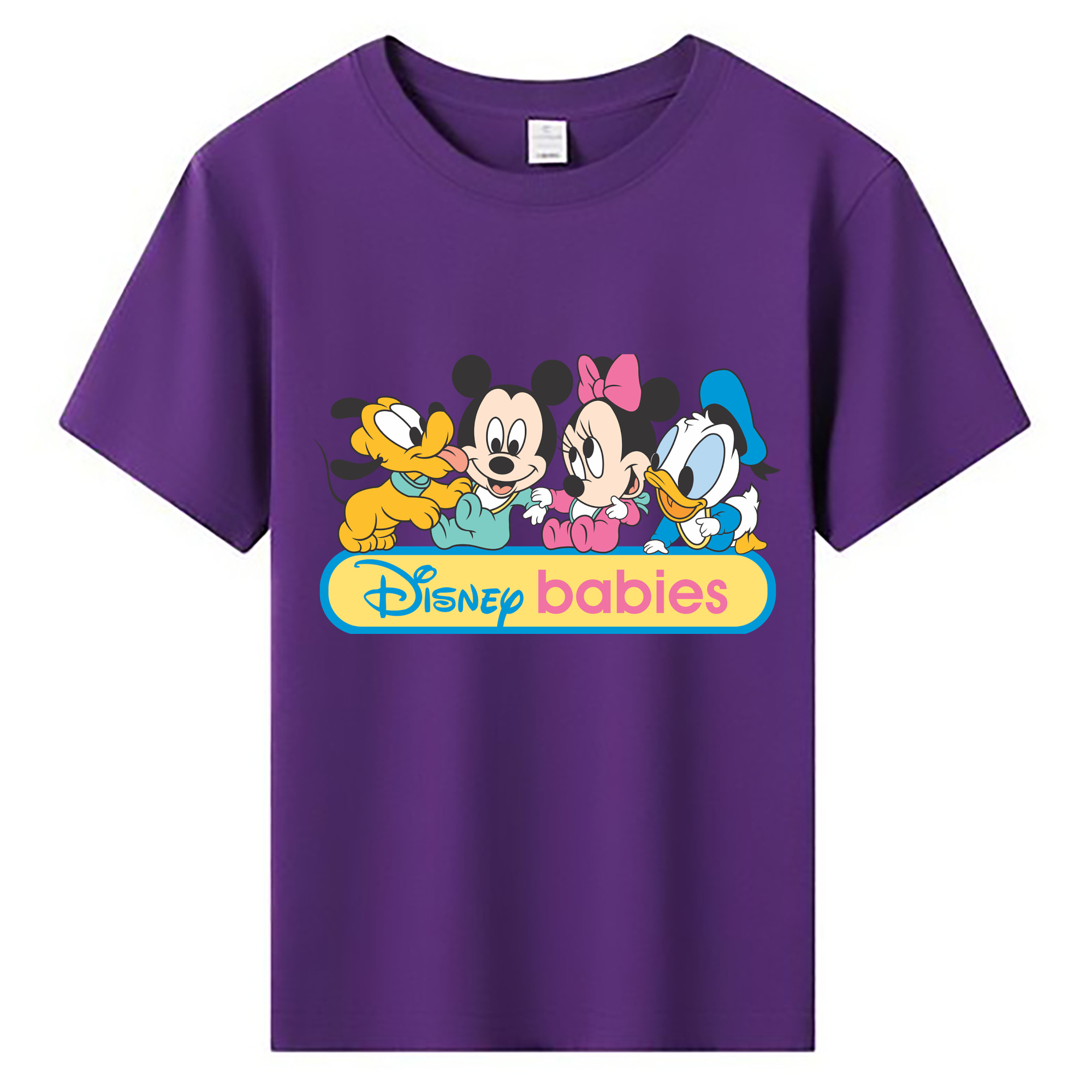 ミッキーマウス Mickey Mouse 綿100％キッズTシャツ（フロントプリント）