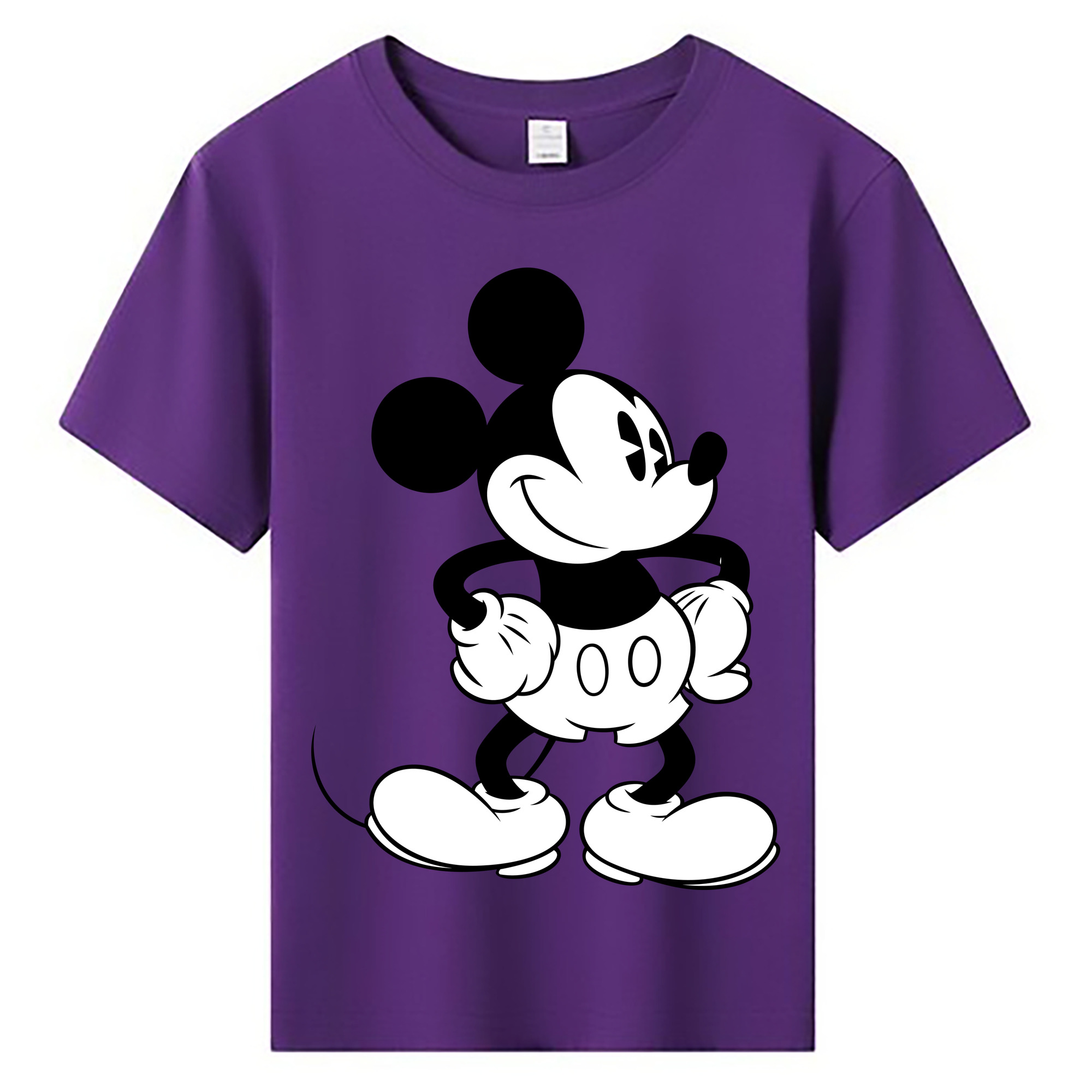 ミッキーマウス Mickey Mouse 綿100％キッズTシャツ（フロントプリント）