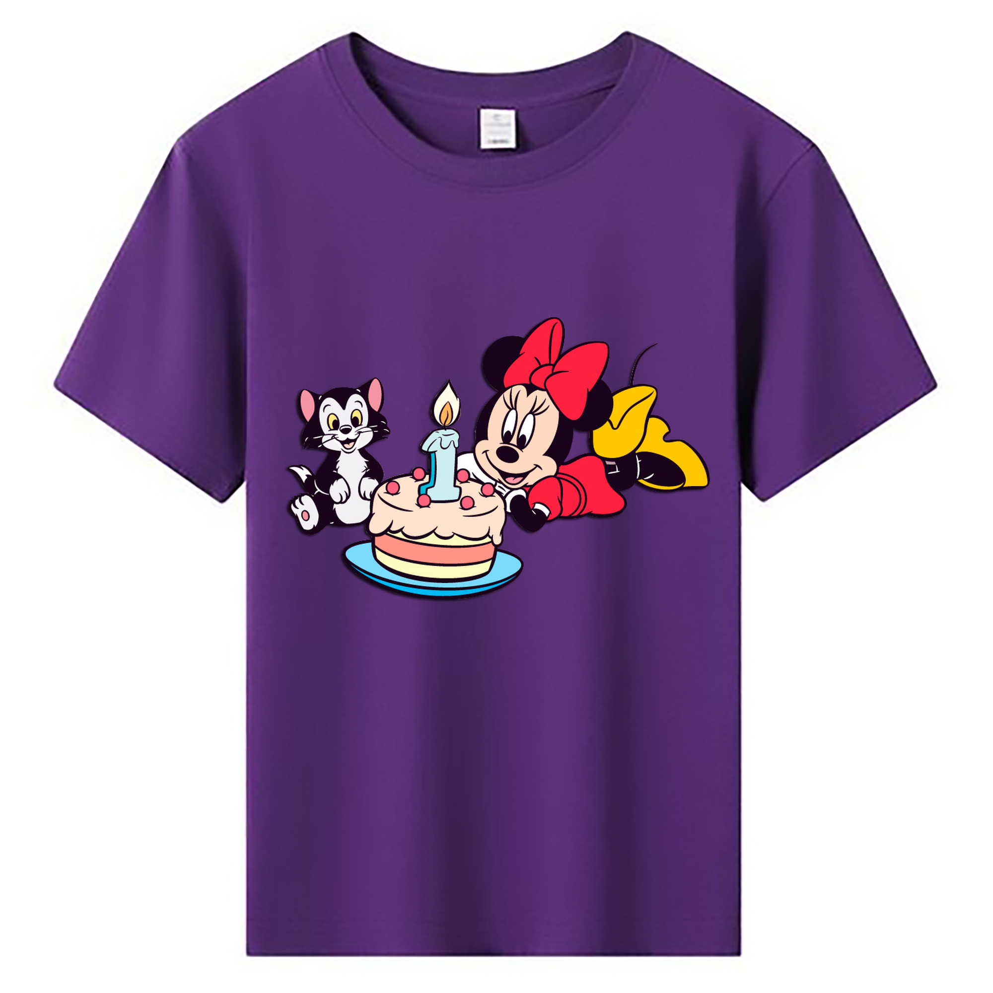 ミッキーマウス Mickey Mouse 綿100％キッズTシャツ（フロントプリント）