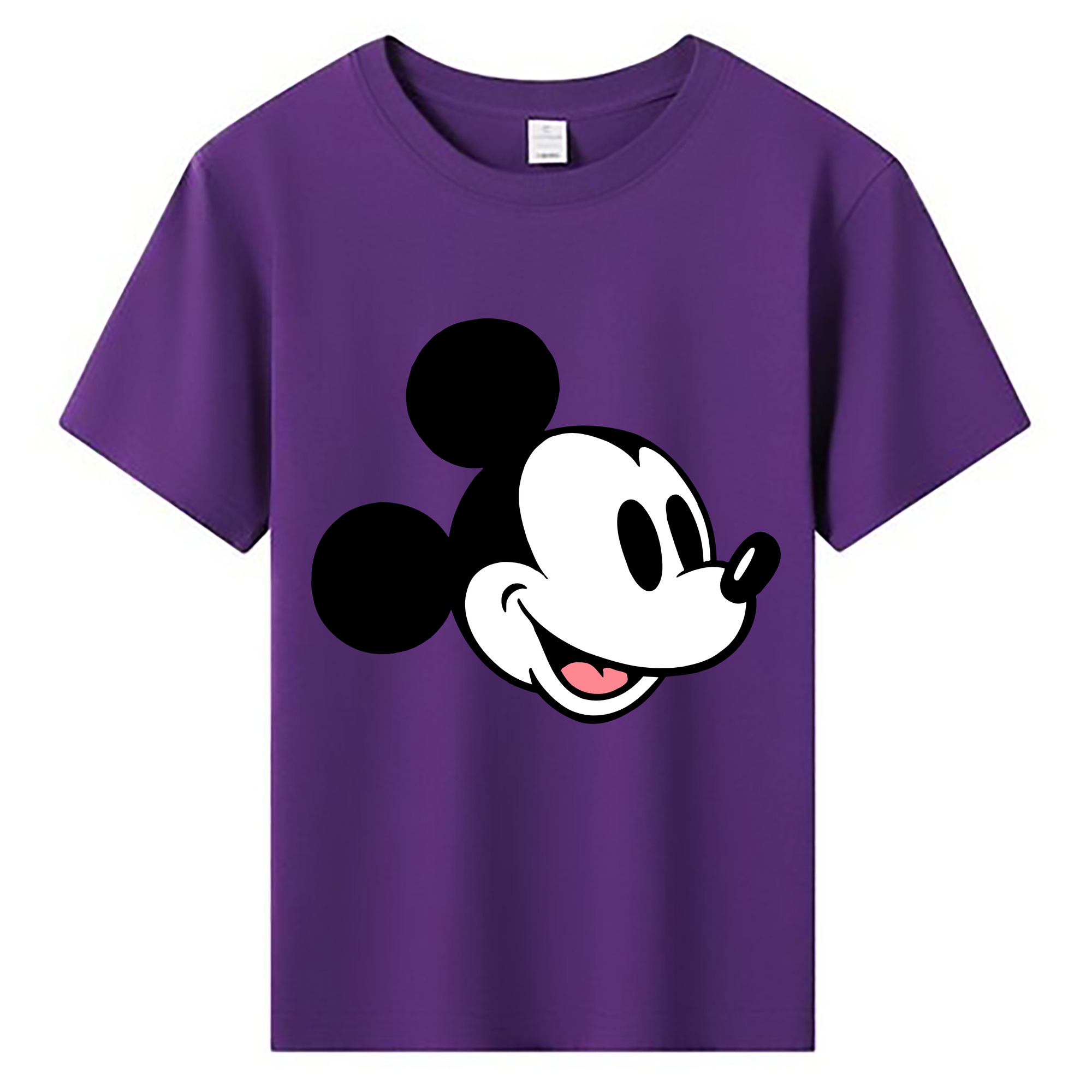 （画像用） ミッキーマウス Mickey Mouse 綿100％キッズTシャツ（フロントプリント）