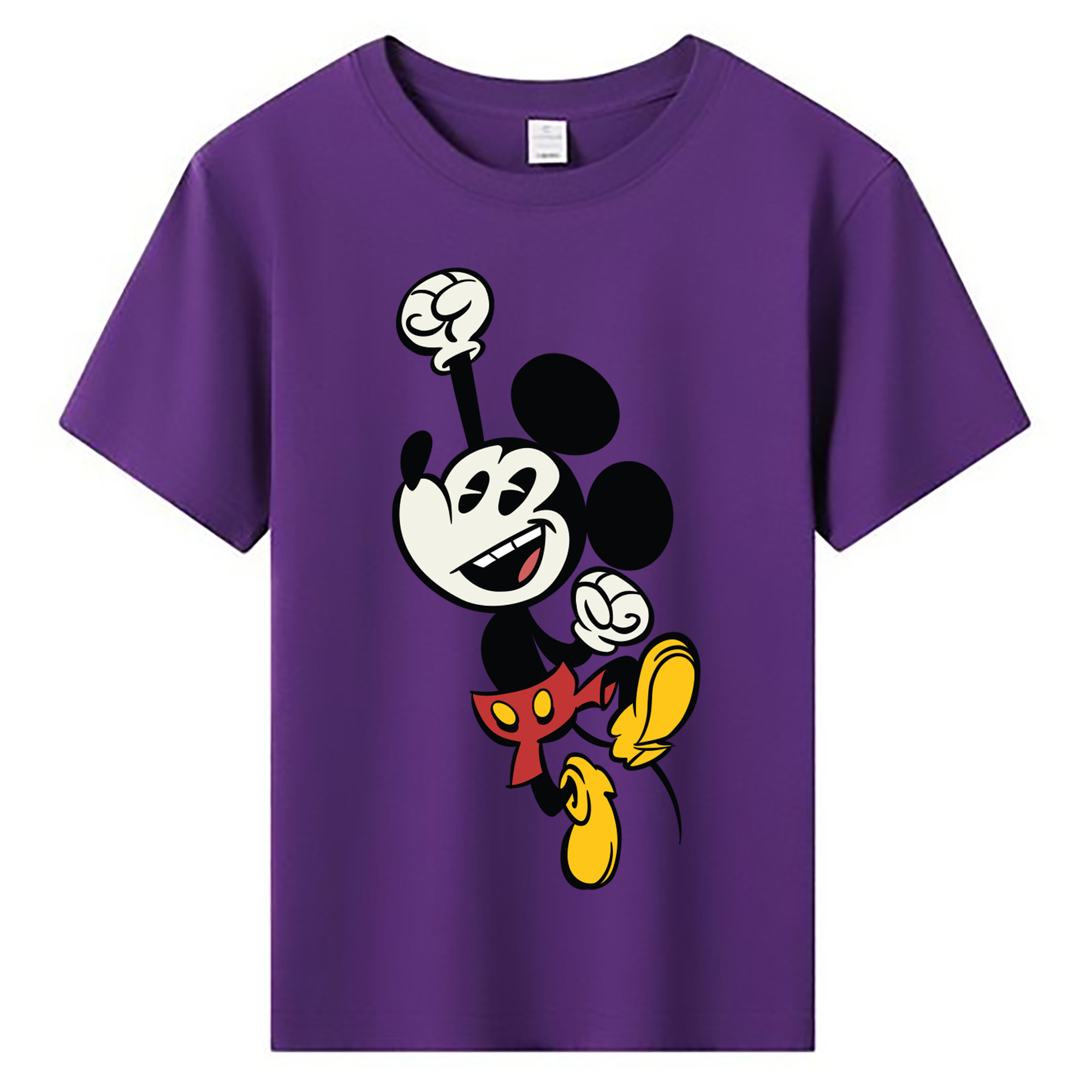ミッキーマウス Mickey Mouse 綿100％キッズTシャツ（フロントプリント）