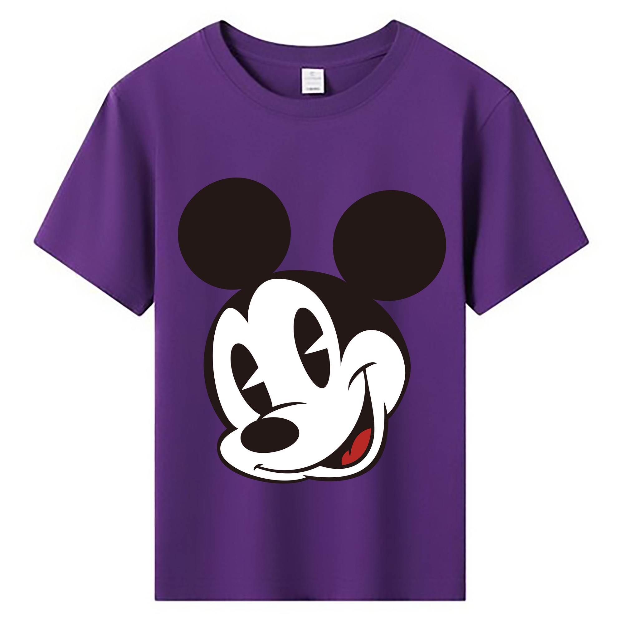 ミッキーマウス Mickey Mouse 綿100％キッズTシャツ（フロントプリント）