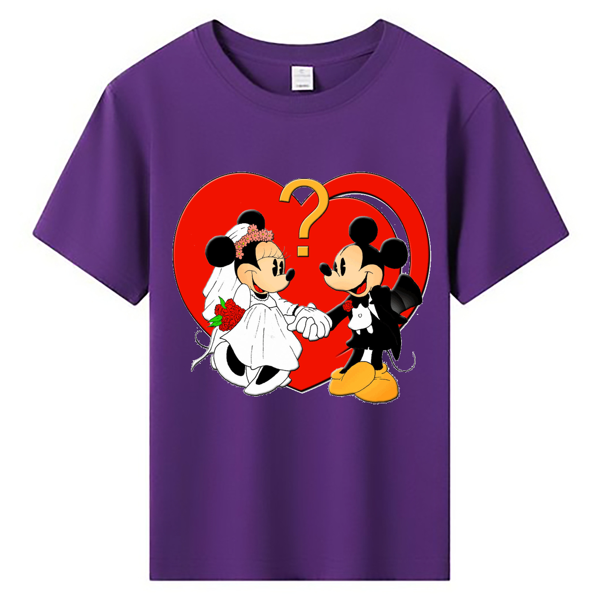 ミッキーマウス Mickey Mouse 綿100％キッズTシャツ（フロントプリント）