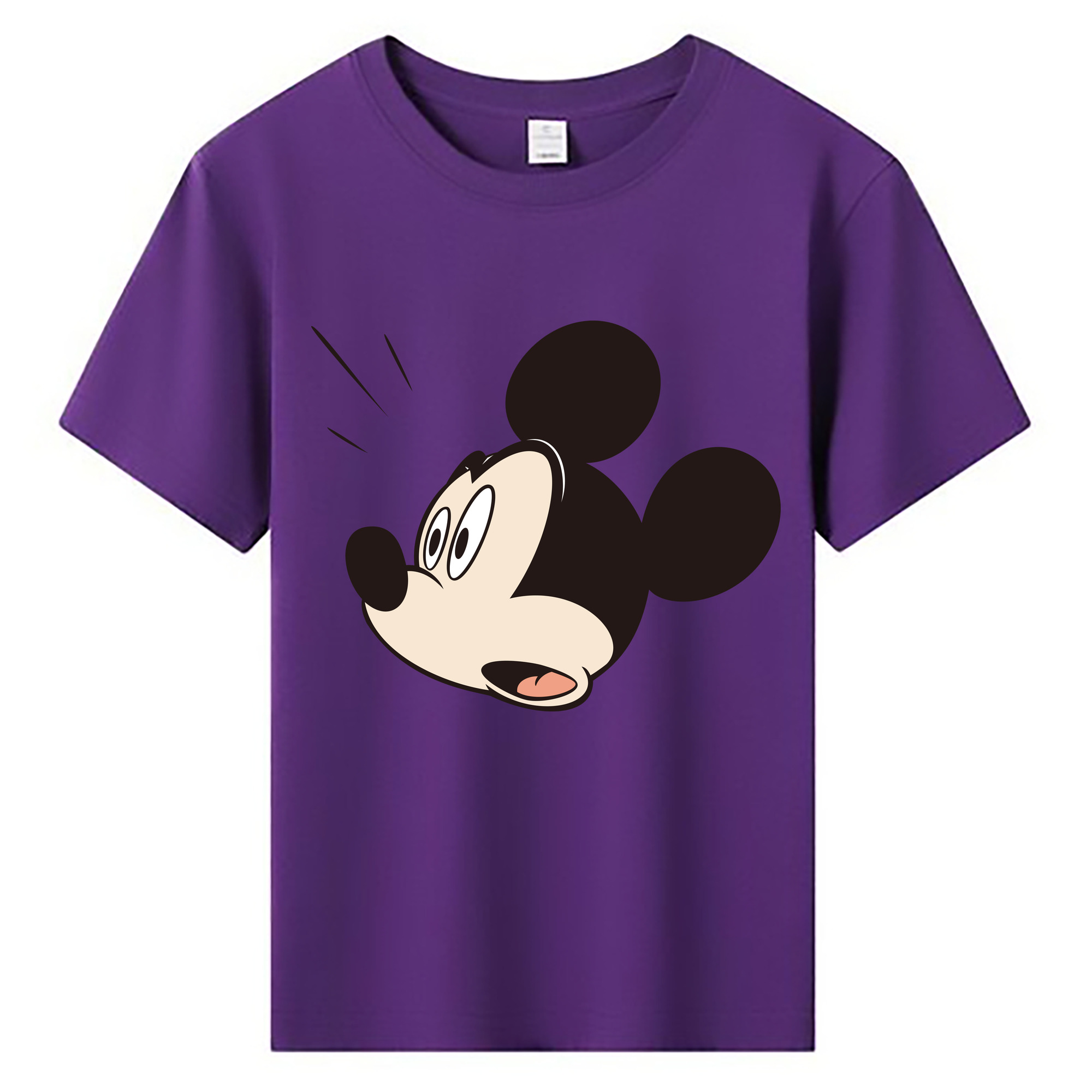 ミッキーマウス Mickey Mouse 綿100％キッズTシャツ（フロントプリント）