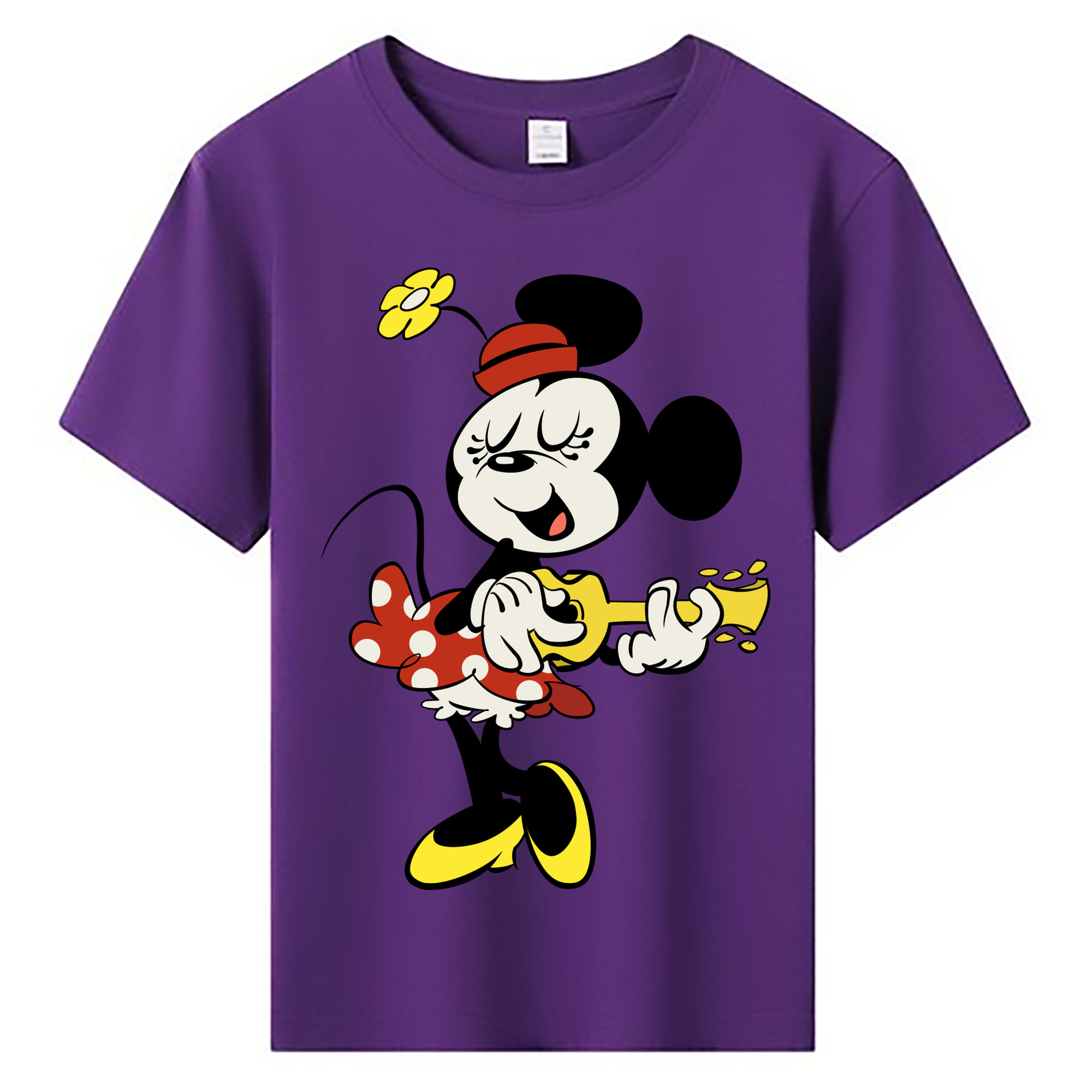 ミッキーマウス Mickey Mouse 綿100％キッズTシャツ（フロントプリント）