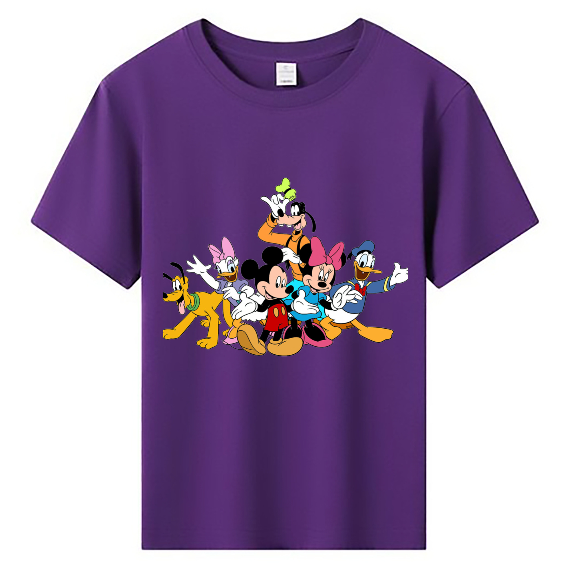 ミッキーマウス Mickey Mouse 綿100％キッズTシャツ（フロントプリント）