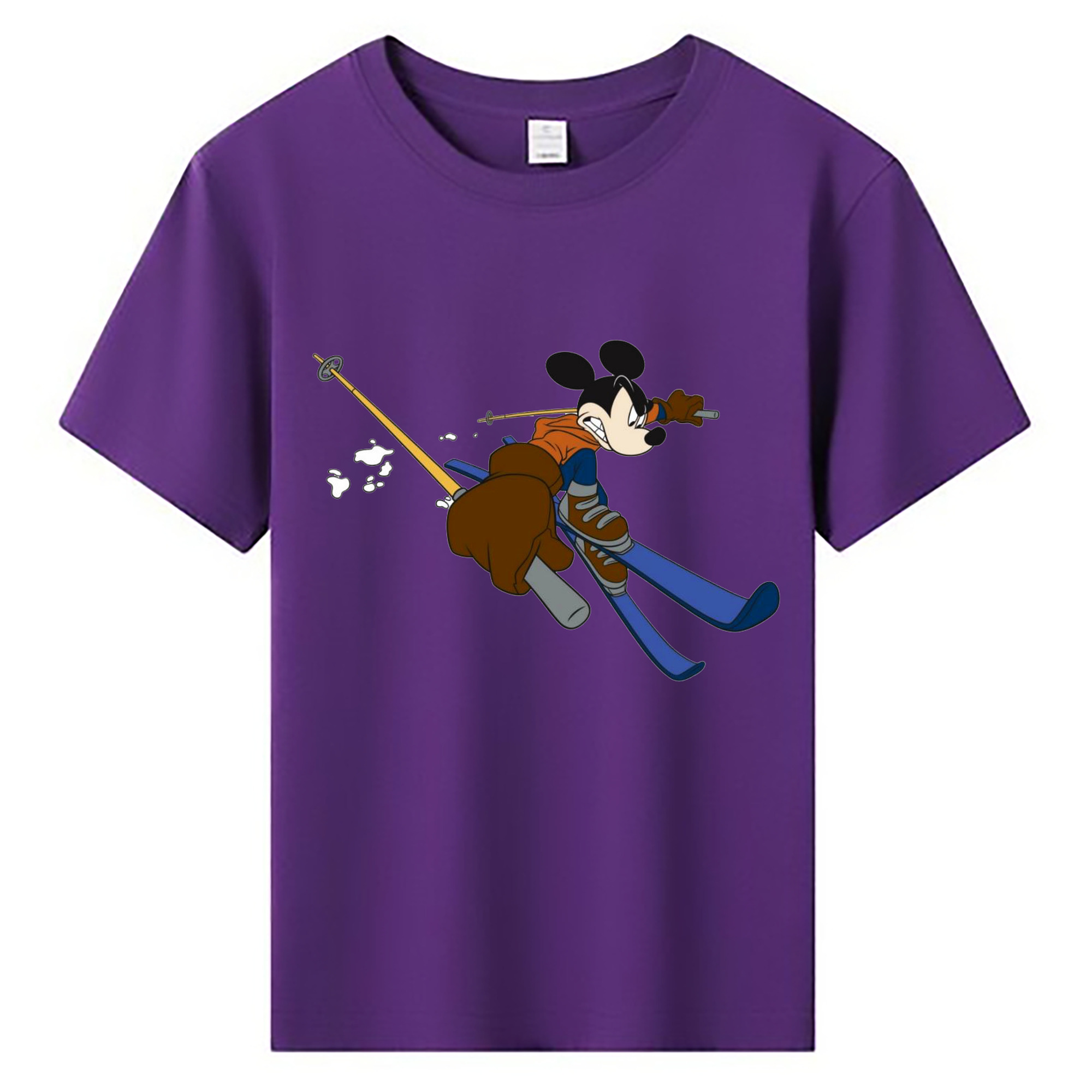 ミッキーマウス Mickey Mouse 綿100％キッズTシャツ（フロントプリント）