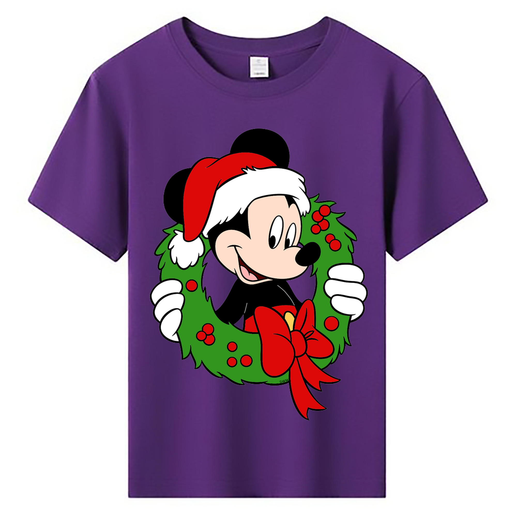 ミッキーマウス Mickey Mouse 綿100％キッズTシャツ（フロントプリント）