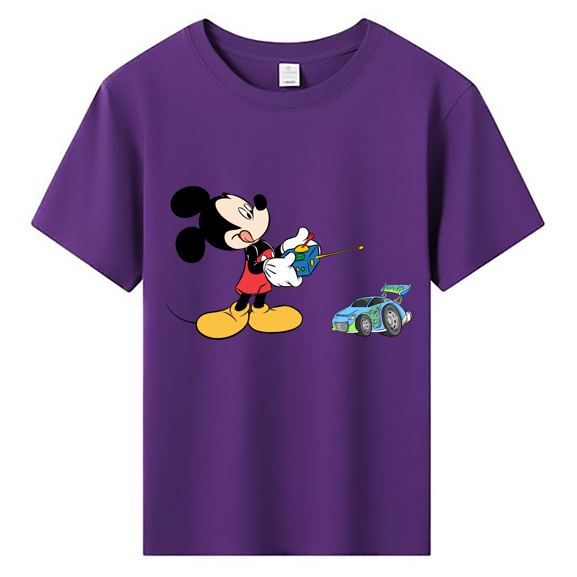 ミッキーマウス Mickey Mouse 綿100％キッズTシャツ（フロントプリント）
