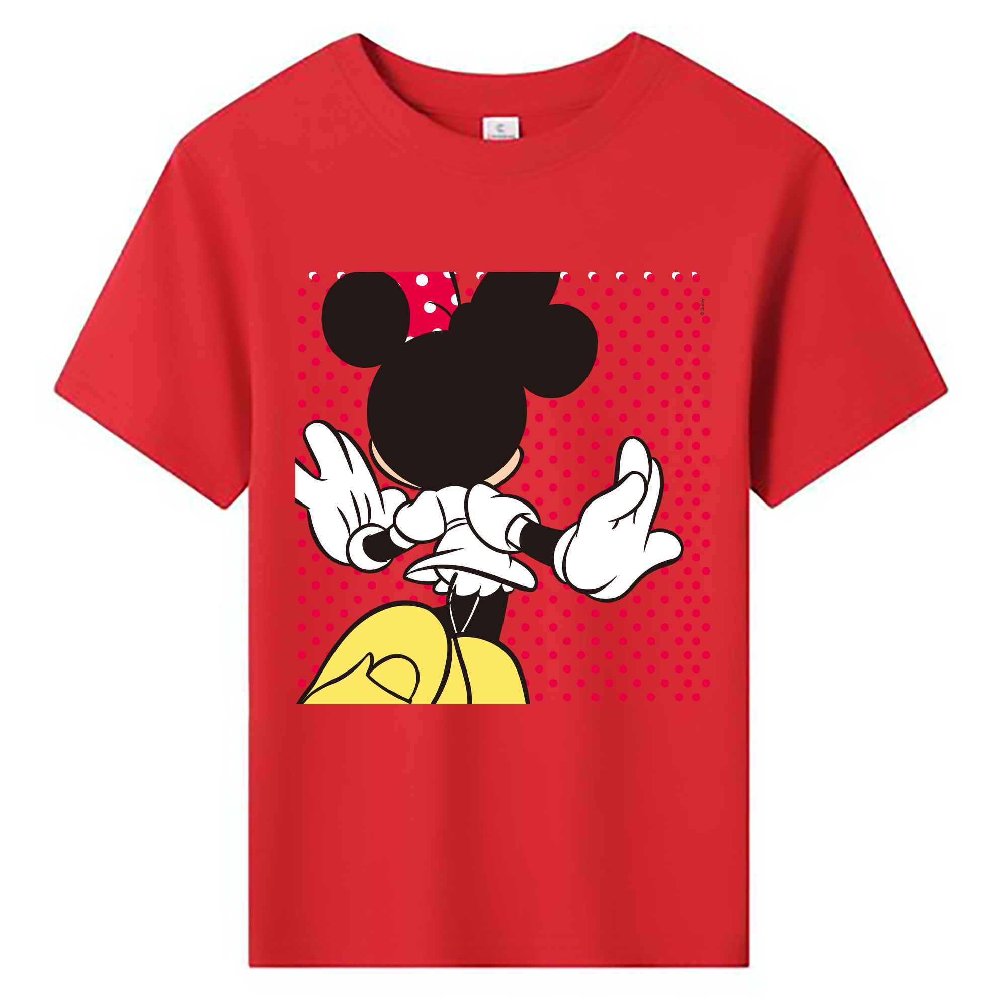 ミッキーマウス Mickey Mouse 綿100％キッズTシャツ（フロントプリント）