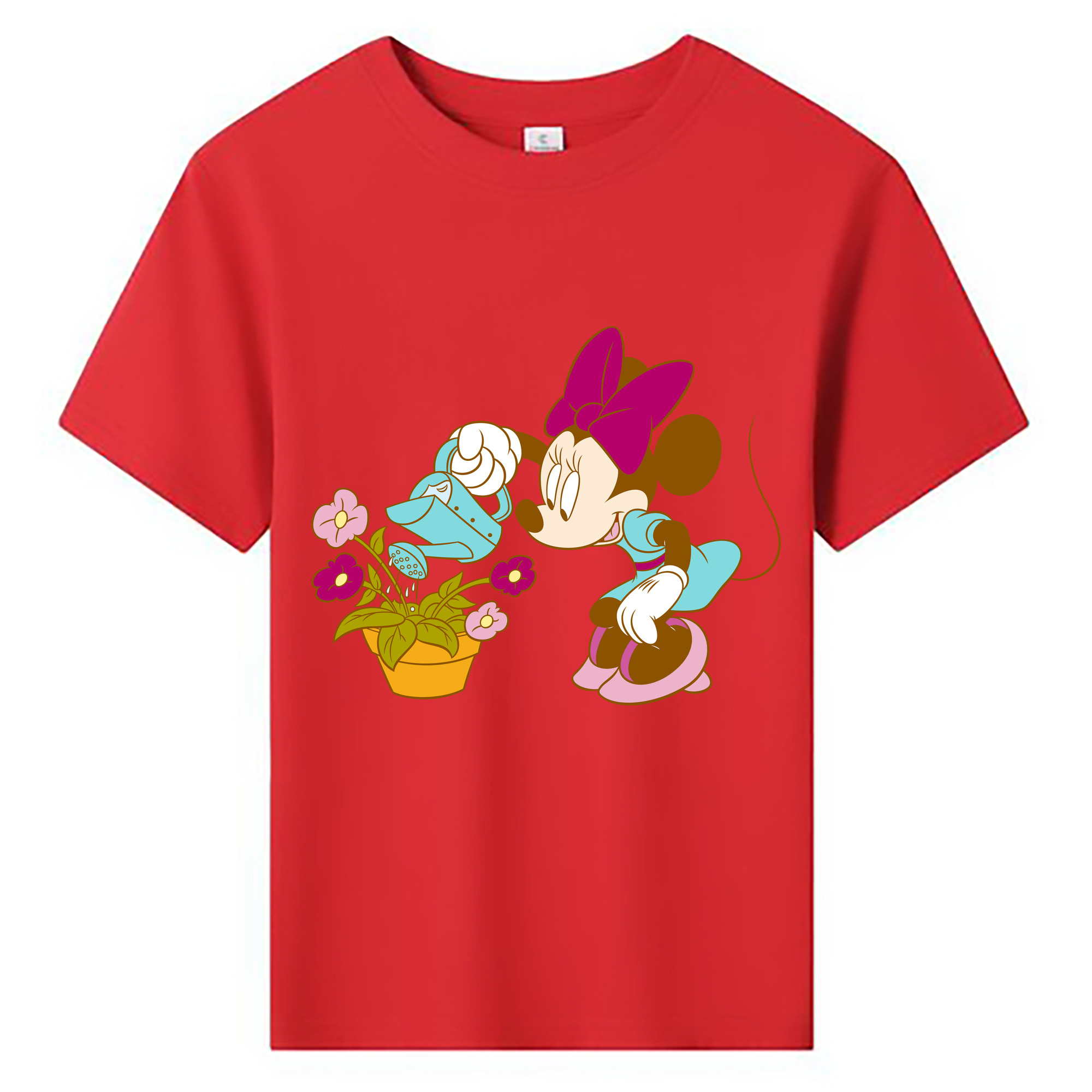 ミッキーマウス Mickey Mouse 綿100％キッズTシャツ（フロントプリント）