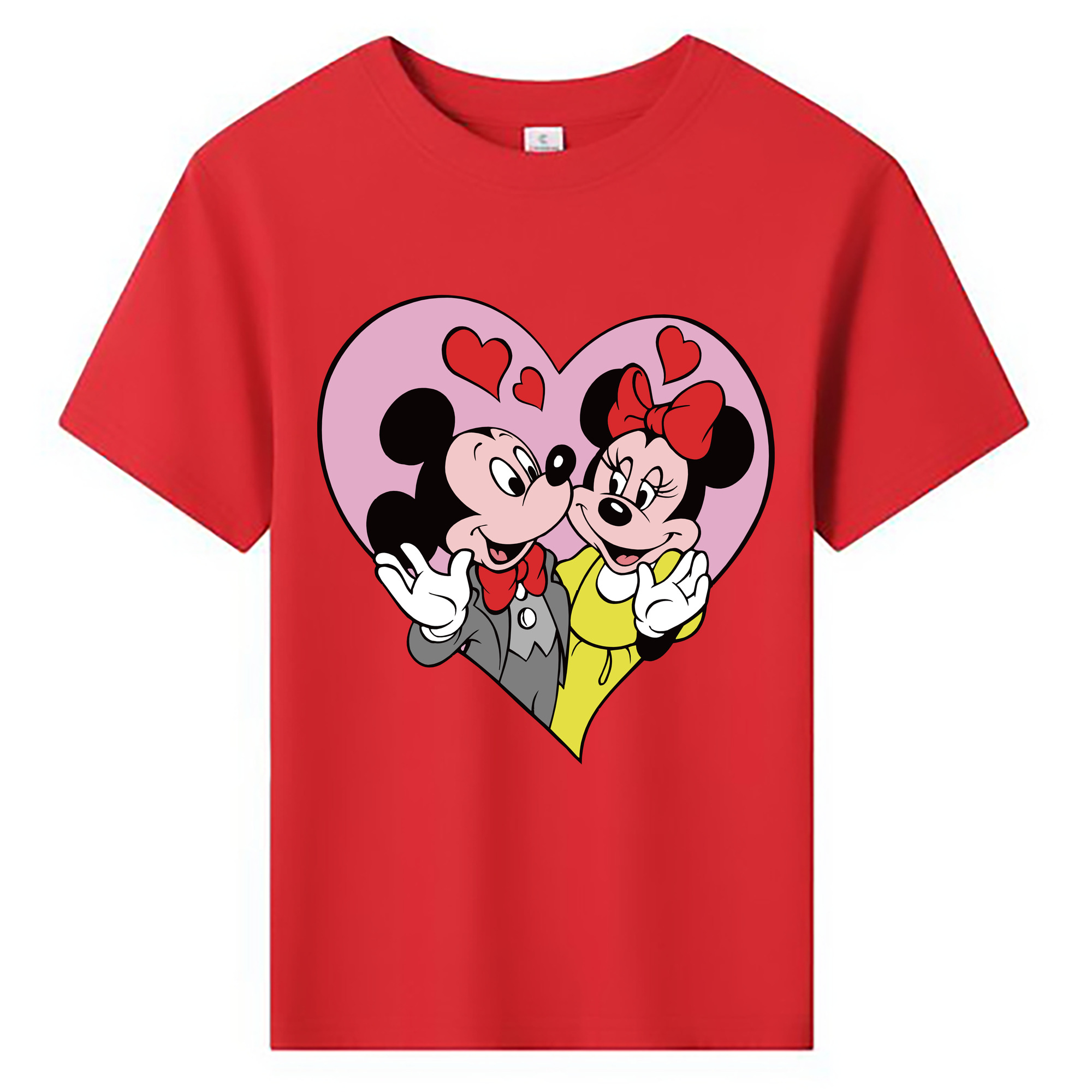 ミッキーマウス Mickey Mouse 綿100％キッズTシャツ（フロントプリント）