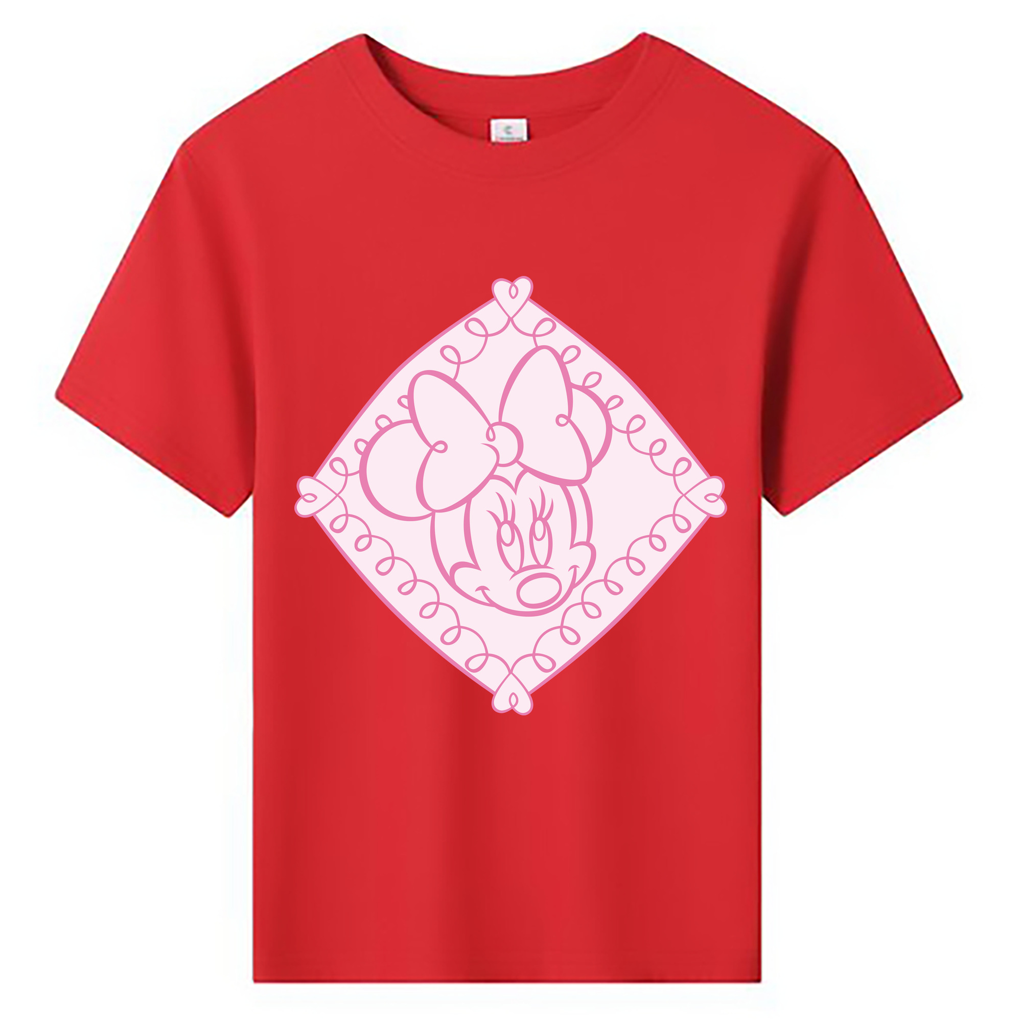 ミッキーマウス Mickey Mouse 綿100％キッズTシャツ（フロントプリント）