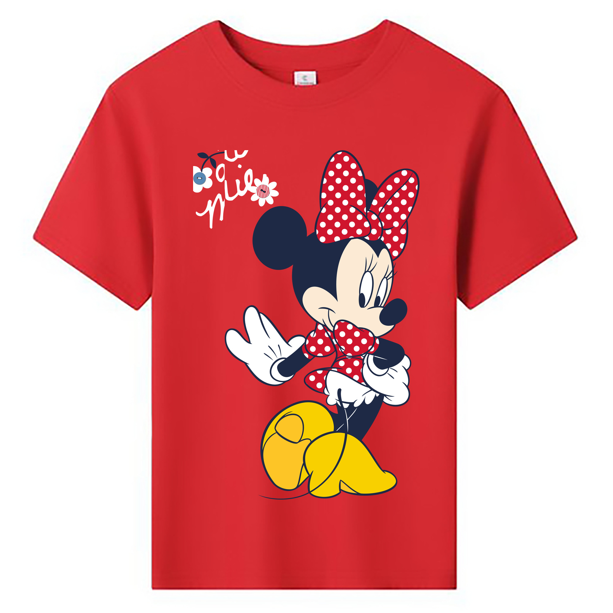 ミッキーマウス Mickey Mouse 綿100％キッズTシャツ（フロントプリント）