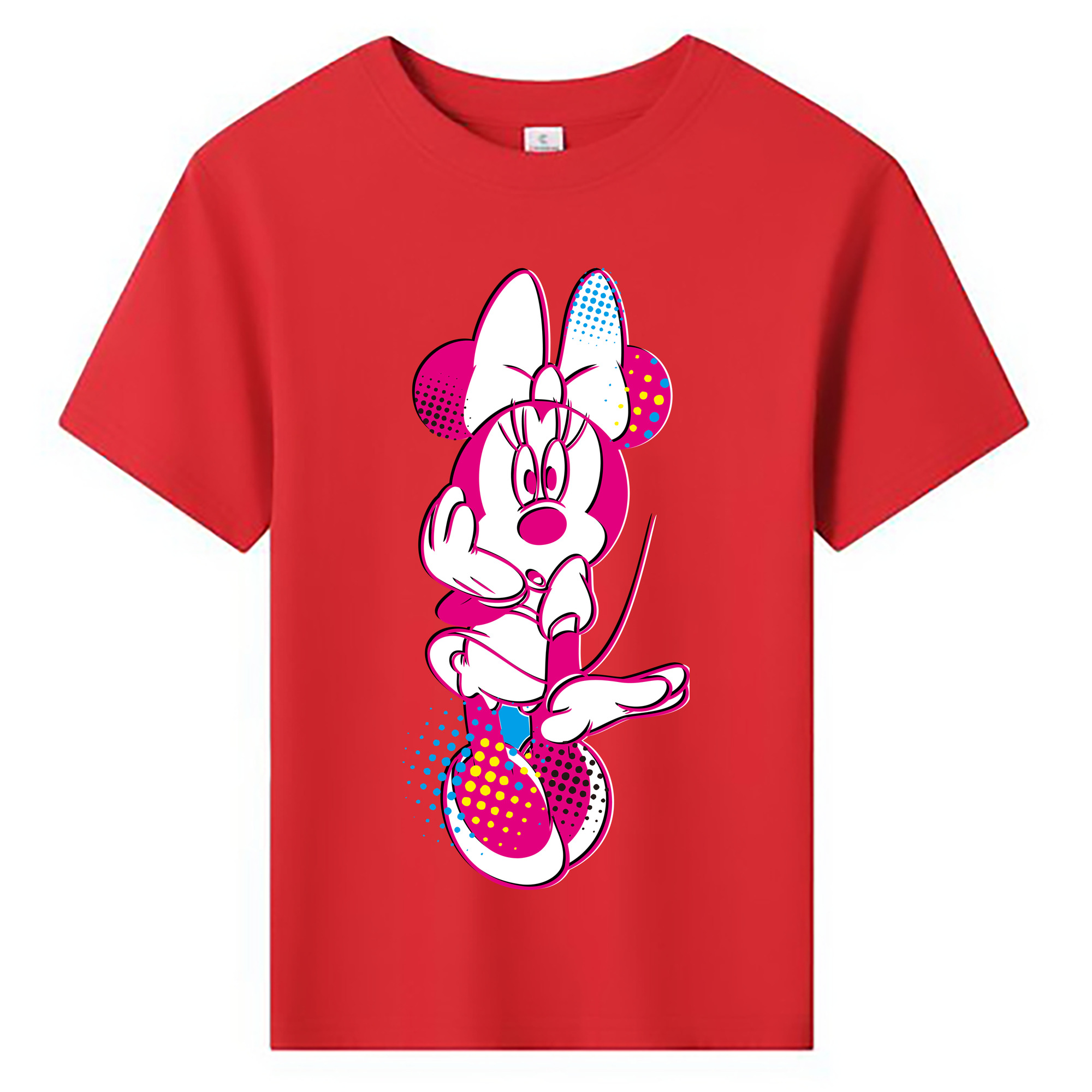 ミッキーマウス Mickey Mouse 綿100％キッズTシャツ（フロントプリント）