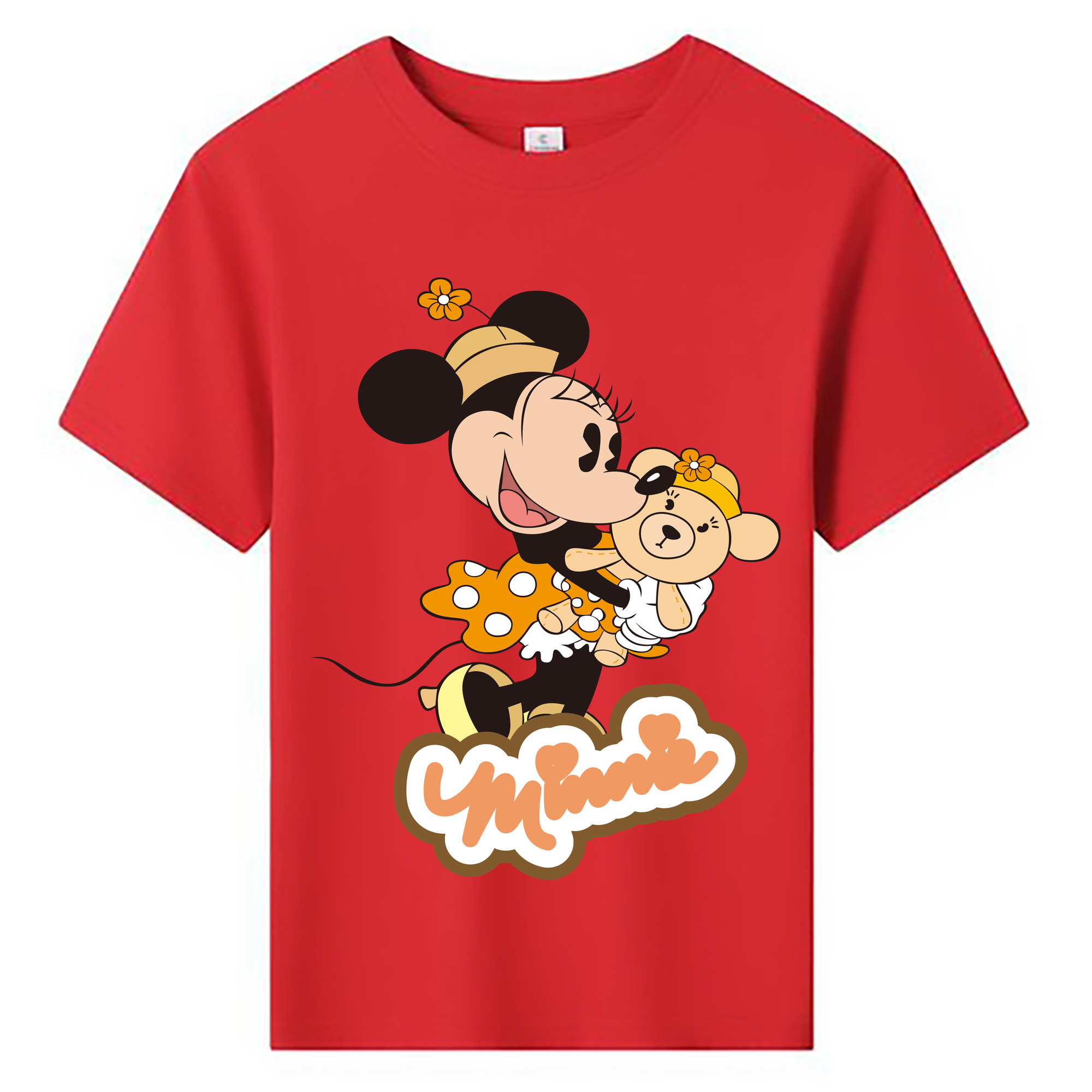ミッキーマウス Mickey Mouse 綿100％キッズTシャツ（フロントプリント）