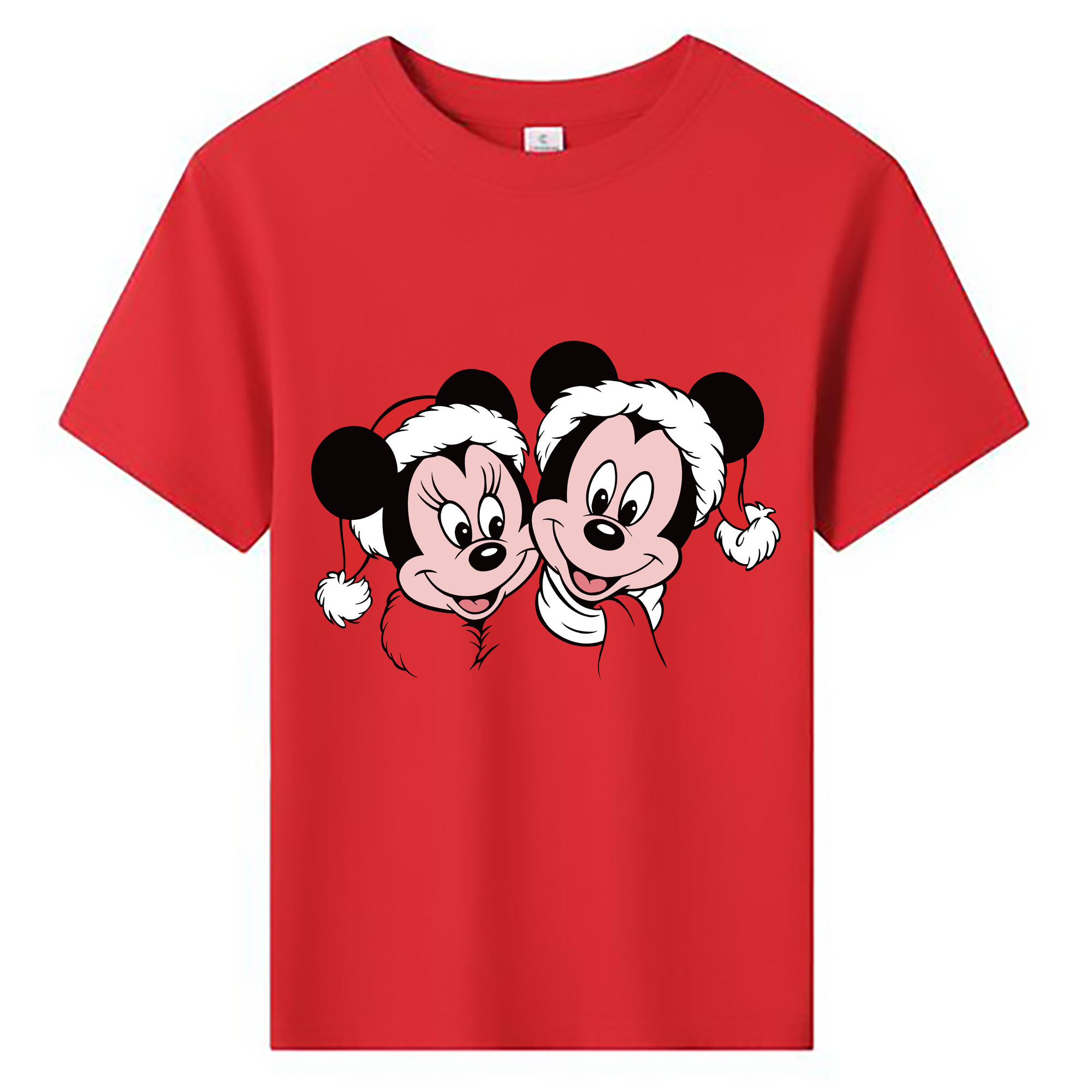 ミッキーマウス Mickey Mouse 綿100％キッズTシャツ（フロントプリント）