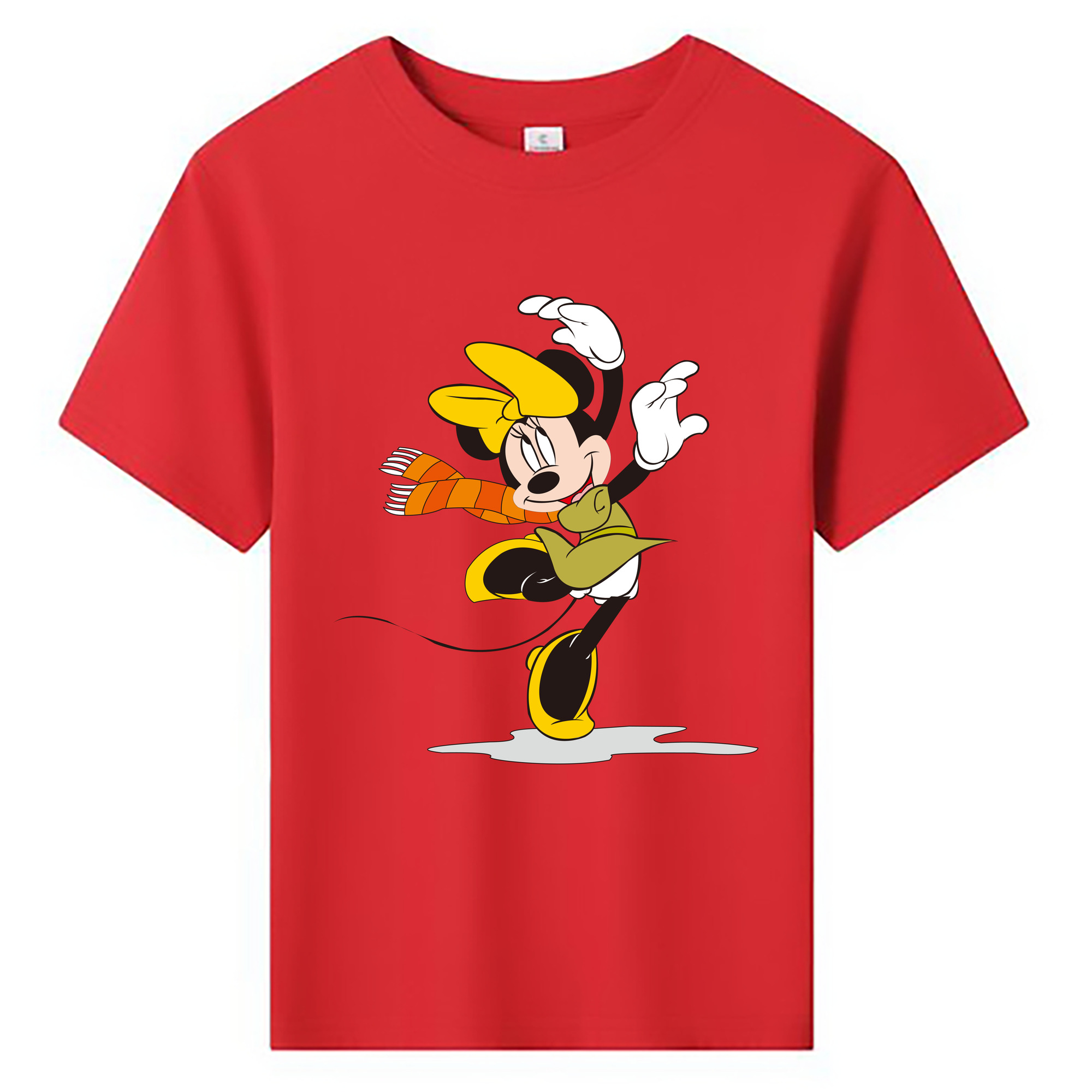 ミッキーマウス Mickey Mouse 綿100％キッズTシャツ（フロントプリント）