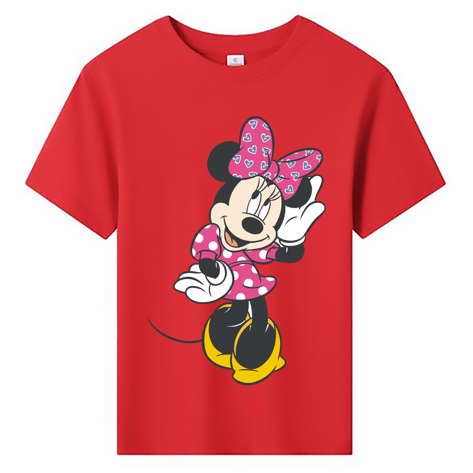 ミッキーマウス Mickey Mouse 綿100％キッズTシャツ（フロントプリント）