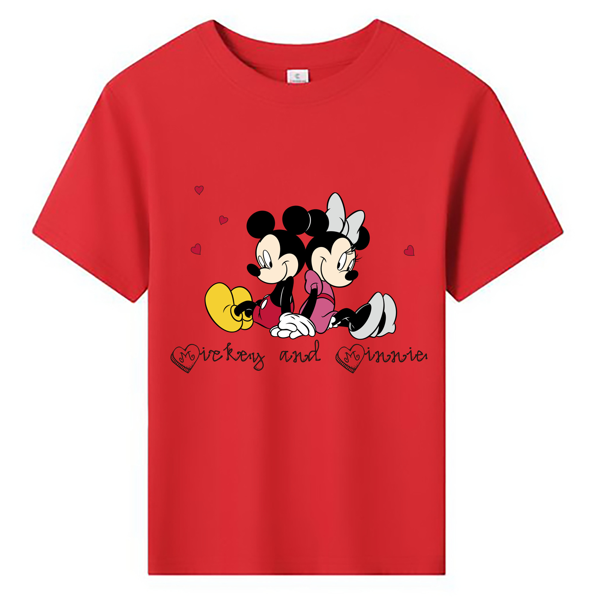 ミッキーマウス Mickey Mouse 綿100％キッズTシャツ（フロントプリント）