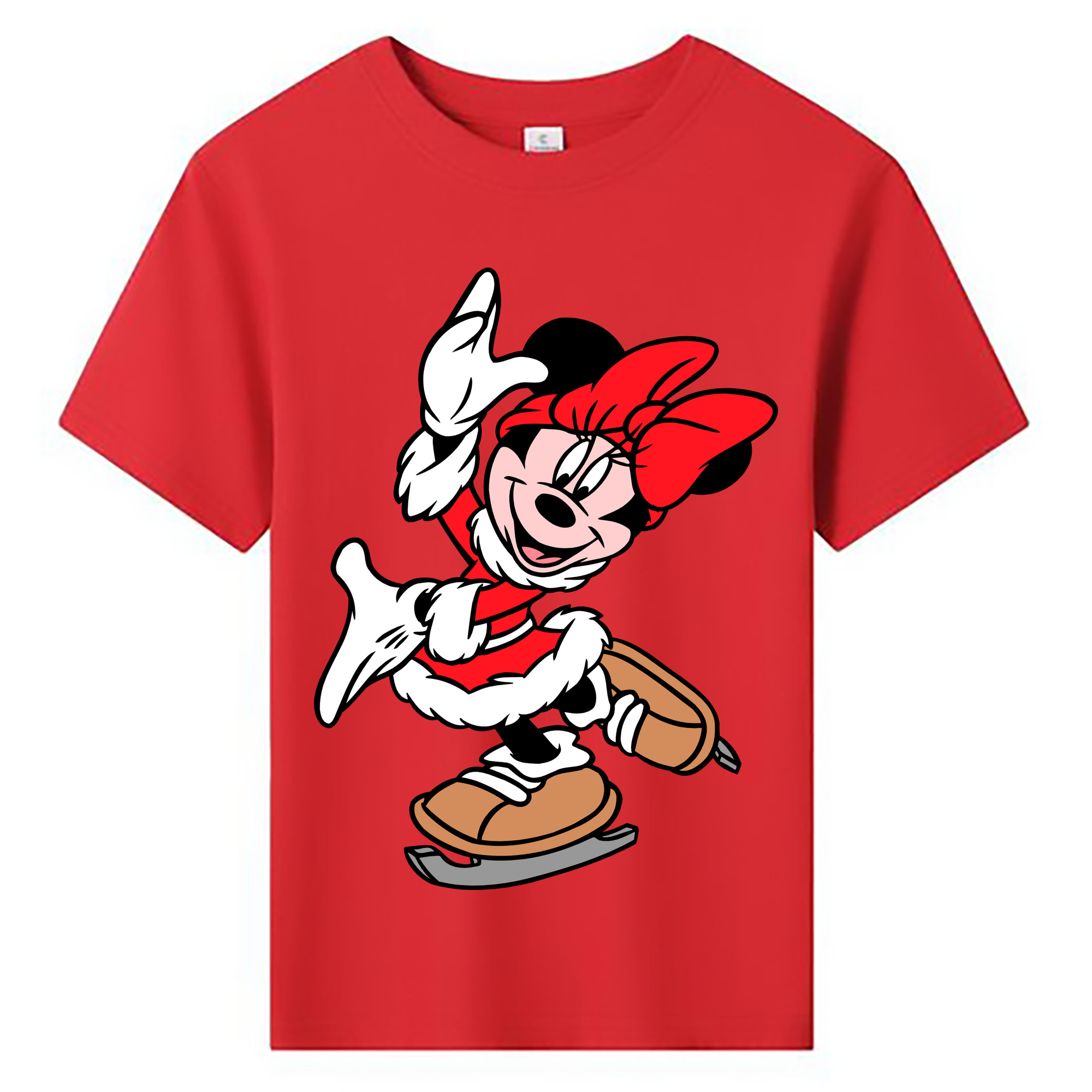 ミッキーマウス Mickey Mouse 綿100％キッズTシャツ（フロントプリント）