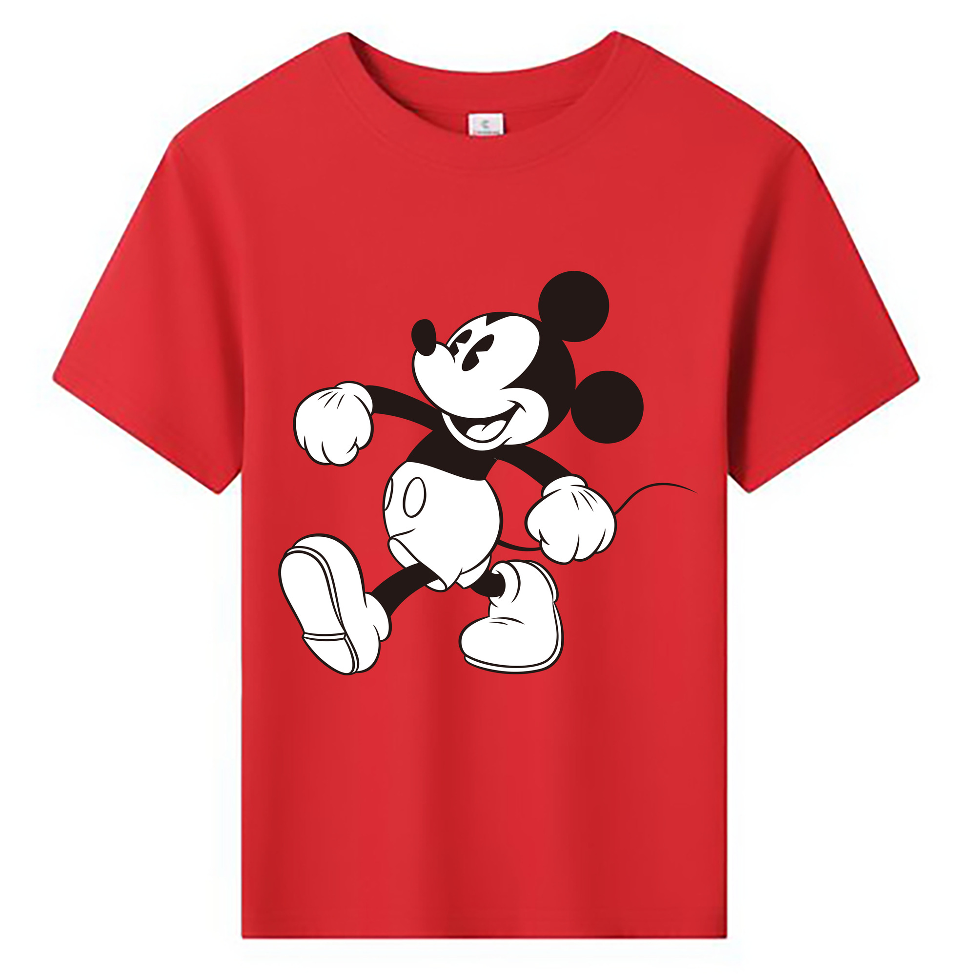 ミッキーマウス Mickey Mouse 綿100％キッズTシャツ（フロントプリント）