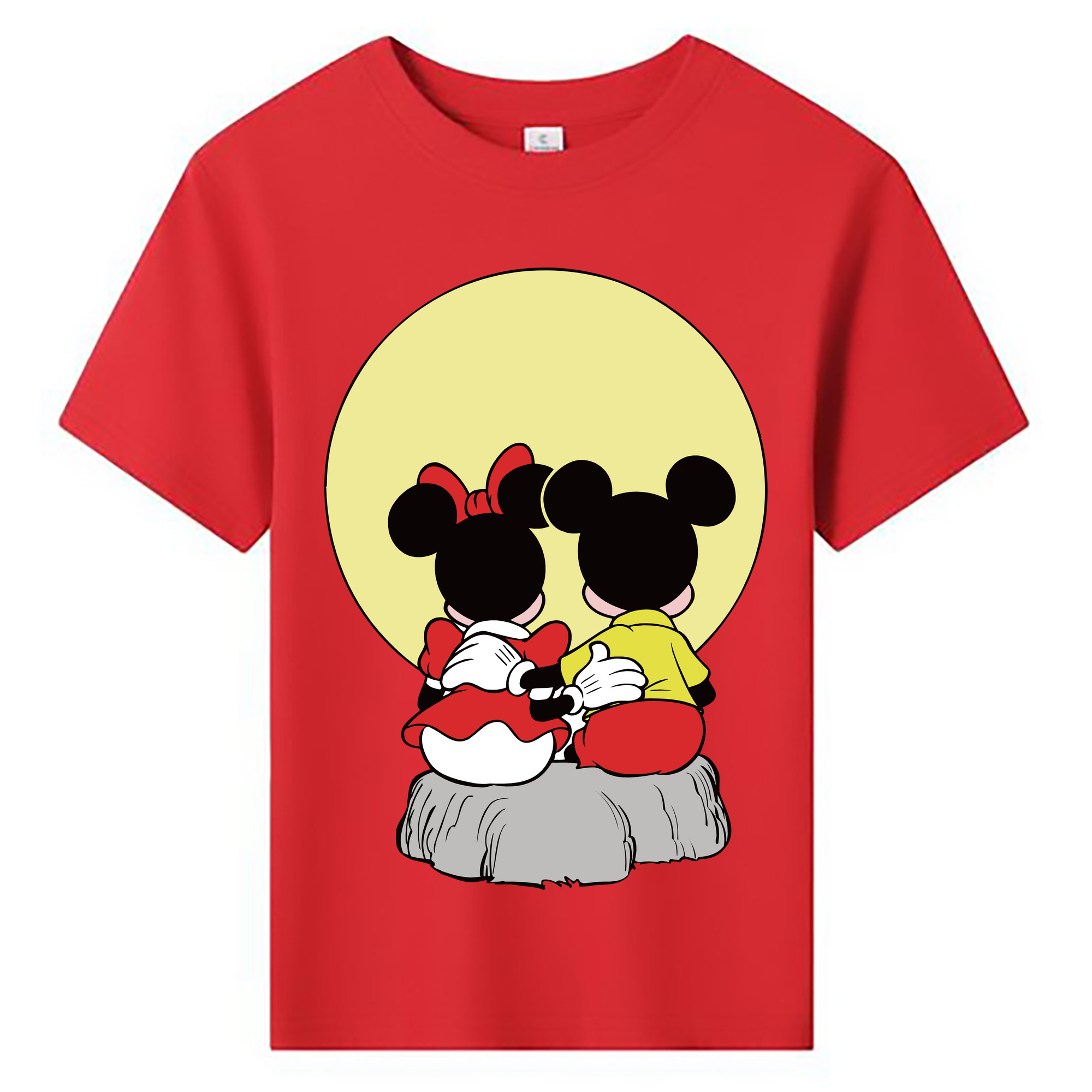 ミッキーマウス Mickey Mouse 綿100％キッズTシャツ（フロントプリント）