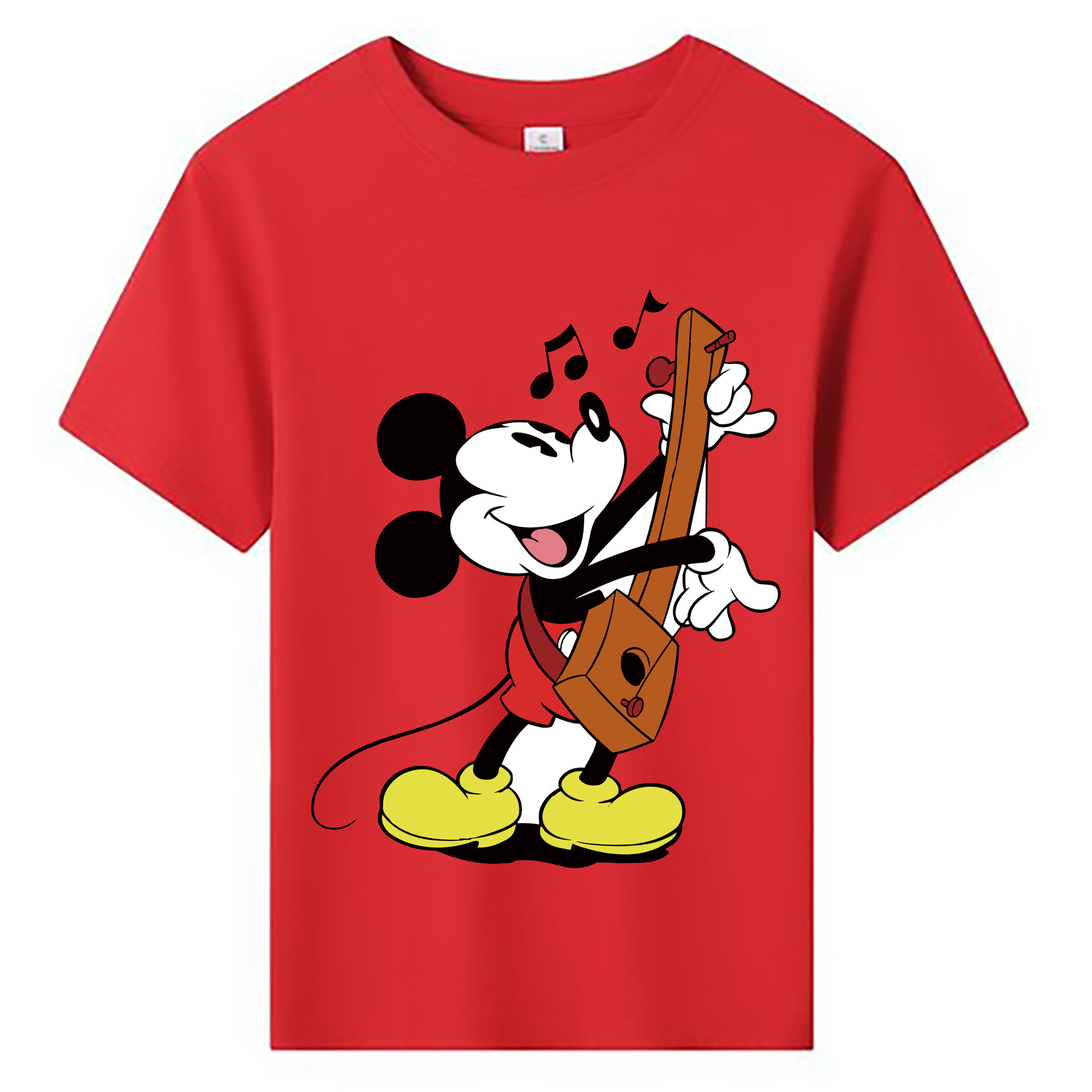 ミッキーマウス Mickey Mouse 綿100％キッズTシャツ（フロントプリント）