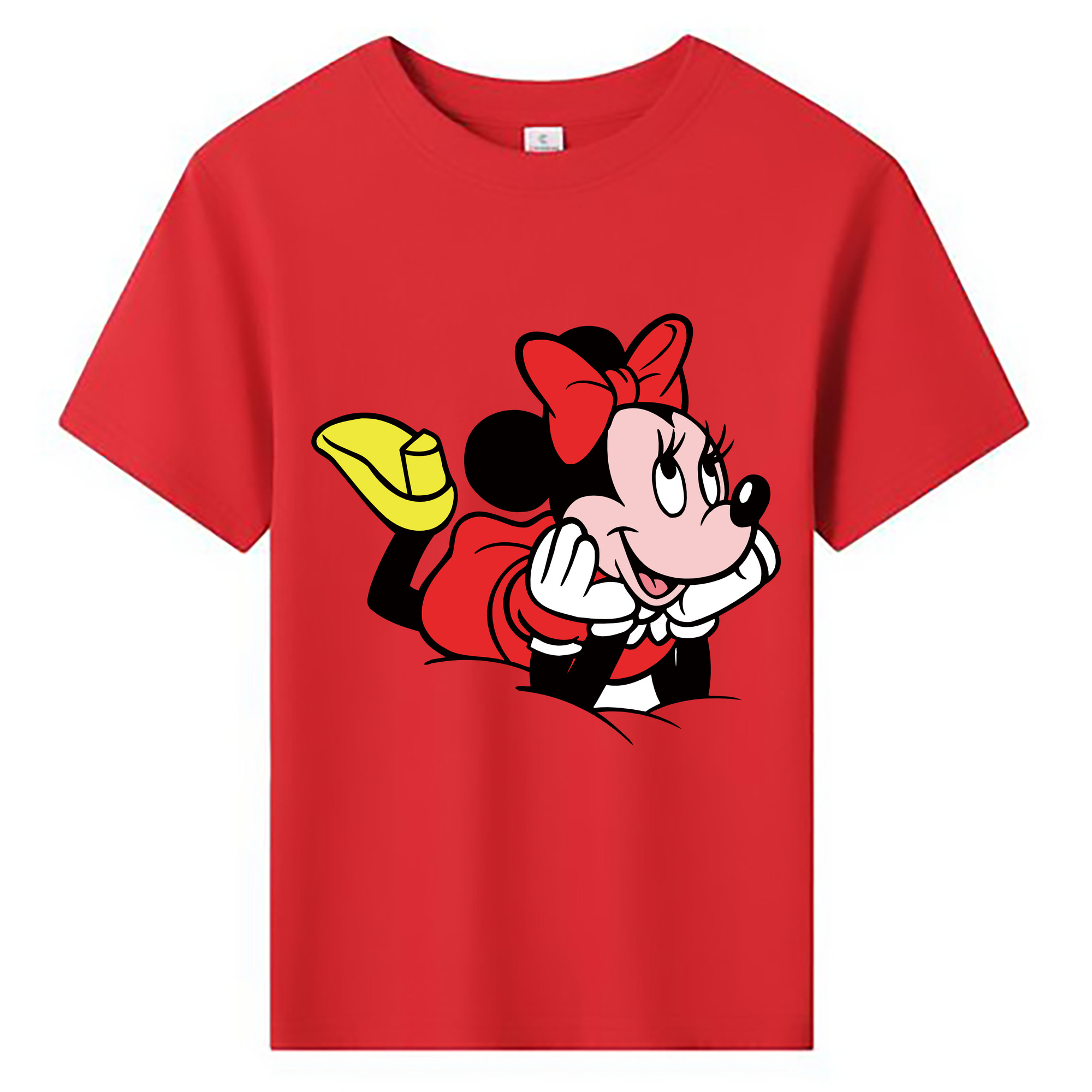 ミッキーマウス Mickey Mouse 綿100％キッズTシャツ（フロントプリント）
