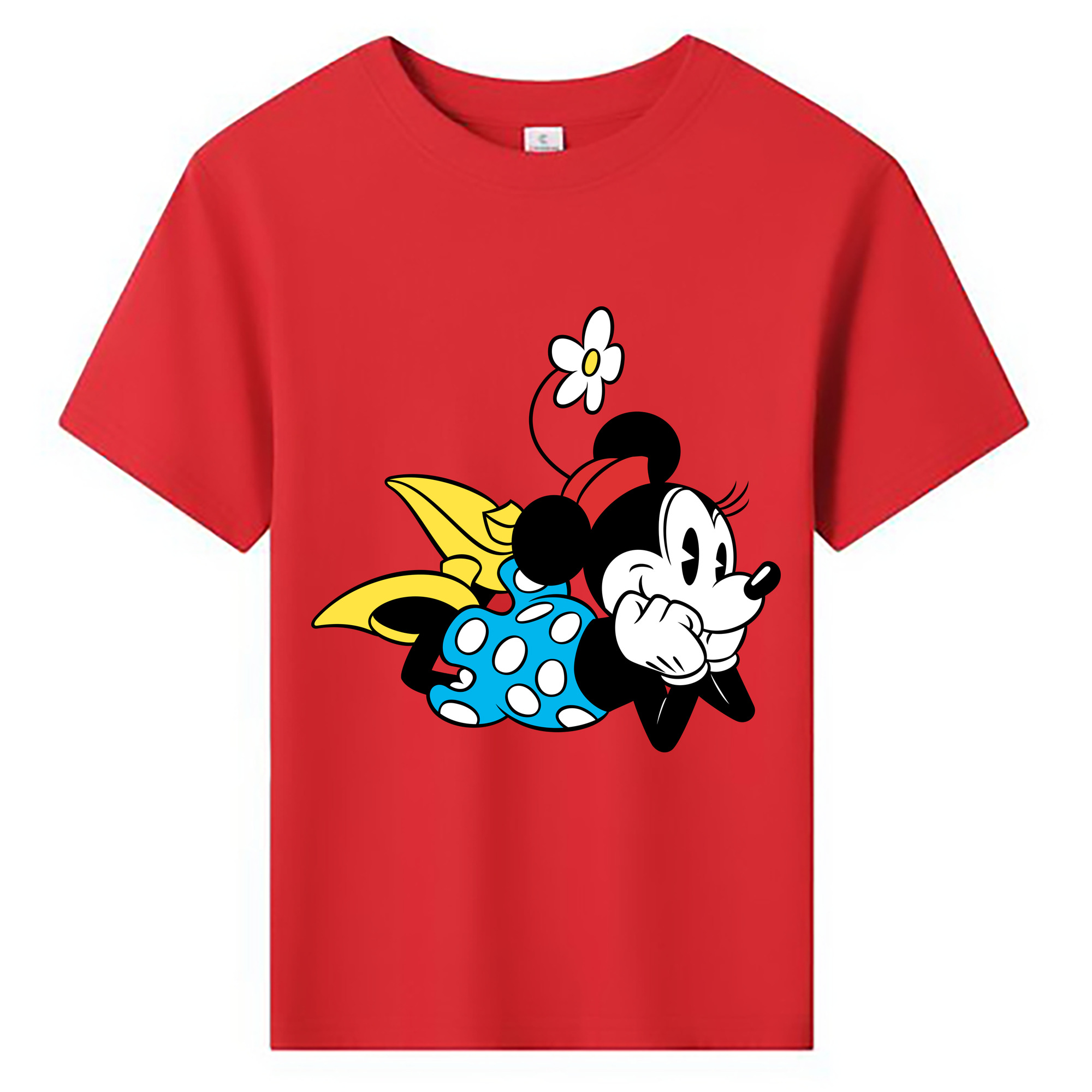 ミッキーマウス Mickey Mouse 綿100％キッズTシャツ（フロントプリント）