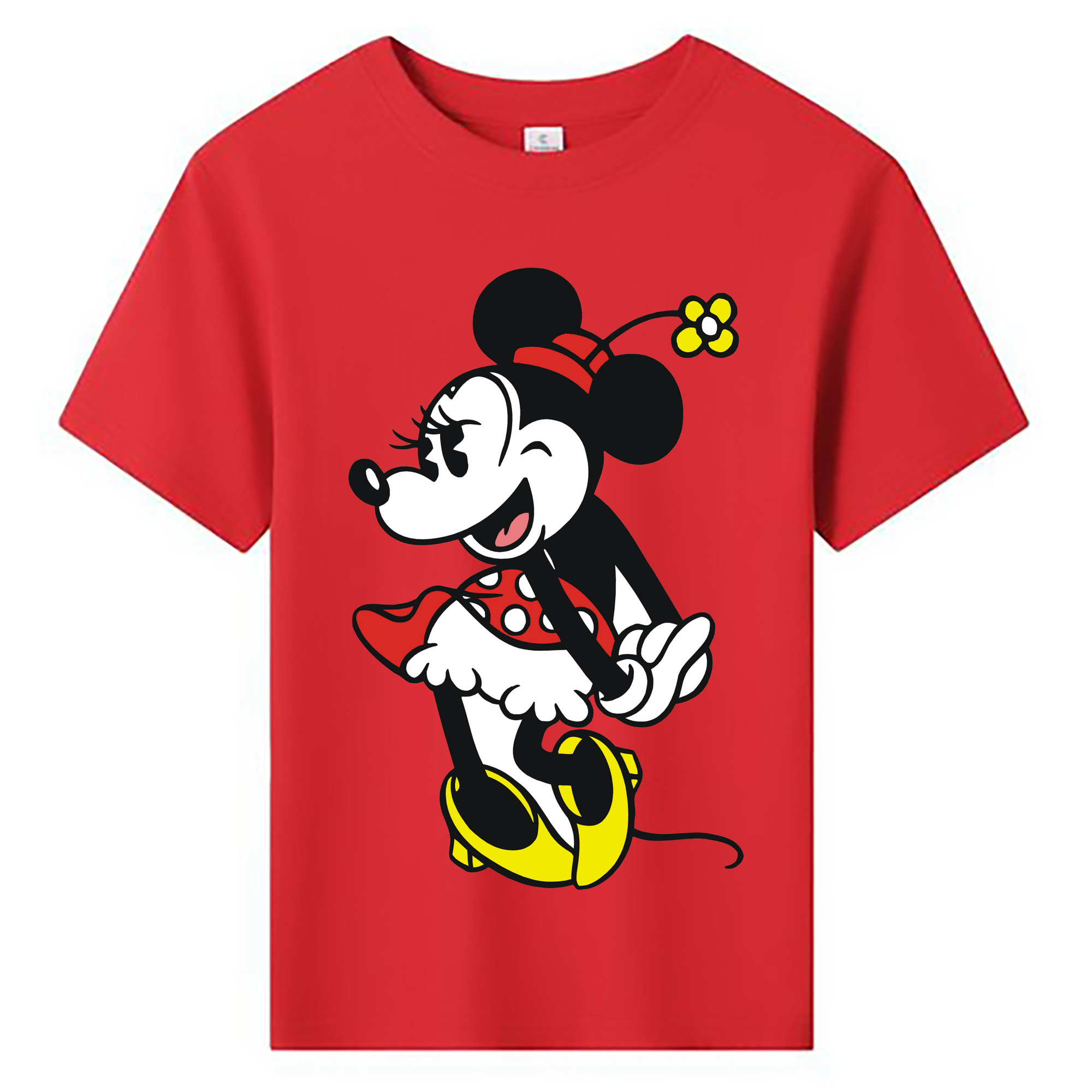 ミッキーマウス Mickey Mouse 綿100％キッズTシャツ（フロントプリント）