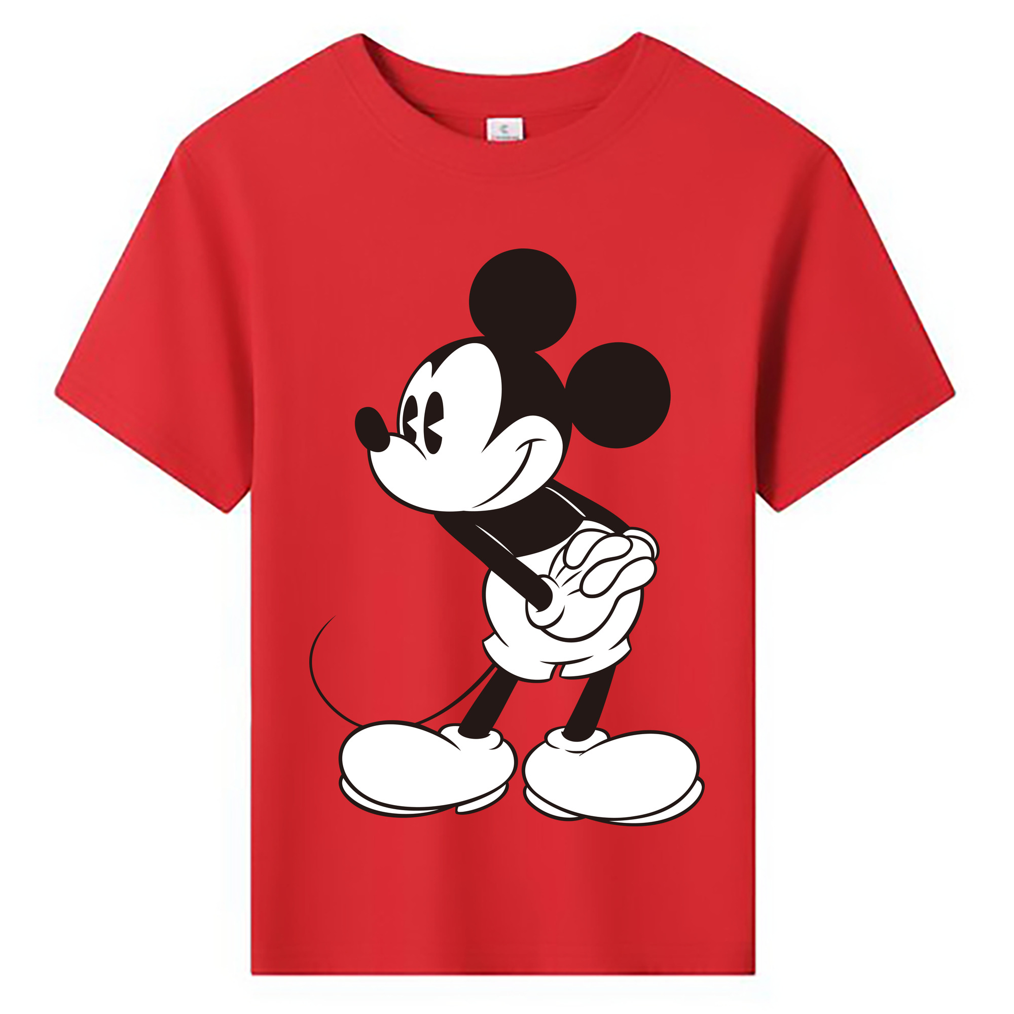 ミッキーマウス Mickey Mouse 綿100％キッズTシャツ（フロントプリント）