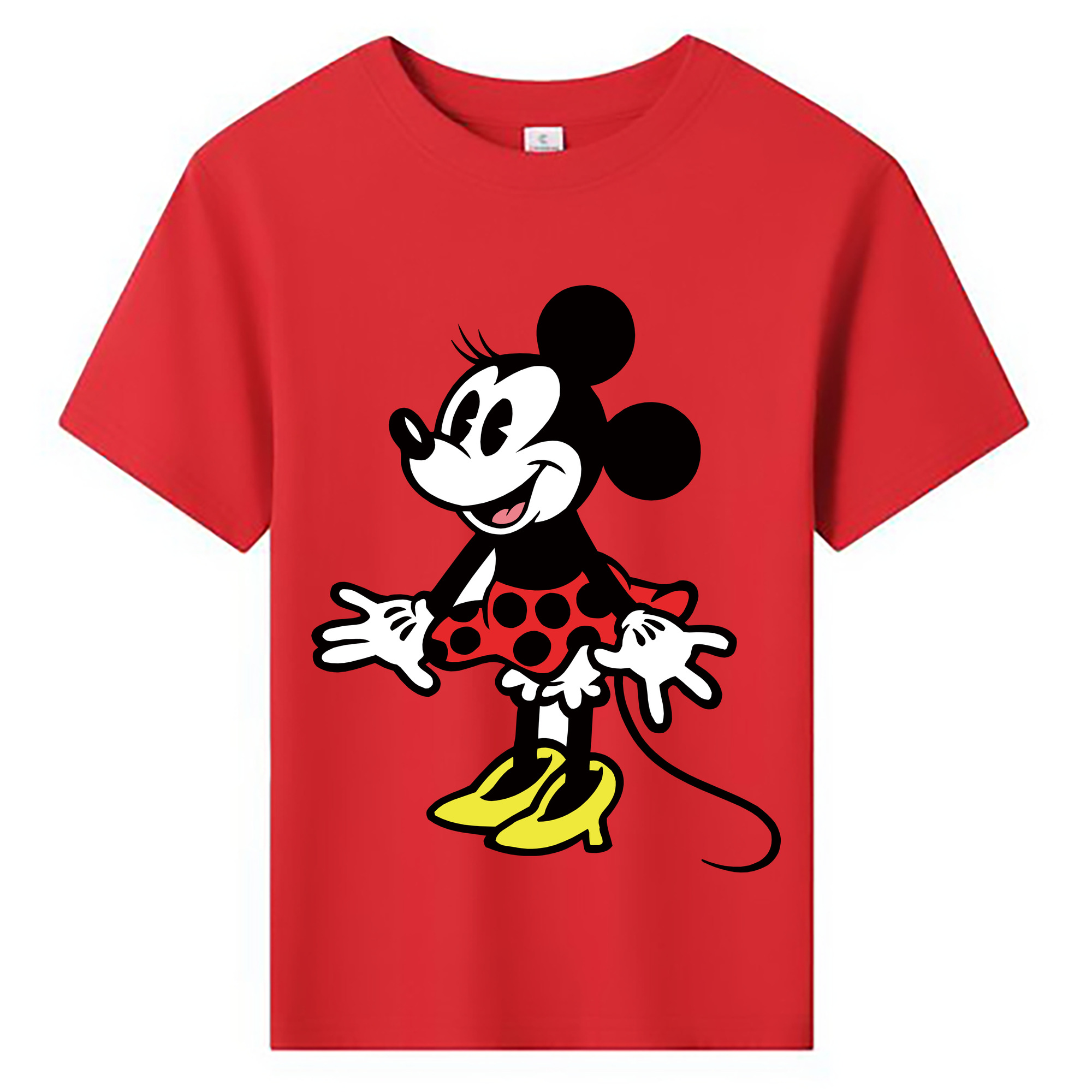 ミッキーマウス Mickey Mouse 綿100％キッズTシャツ（フロントプリント）