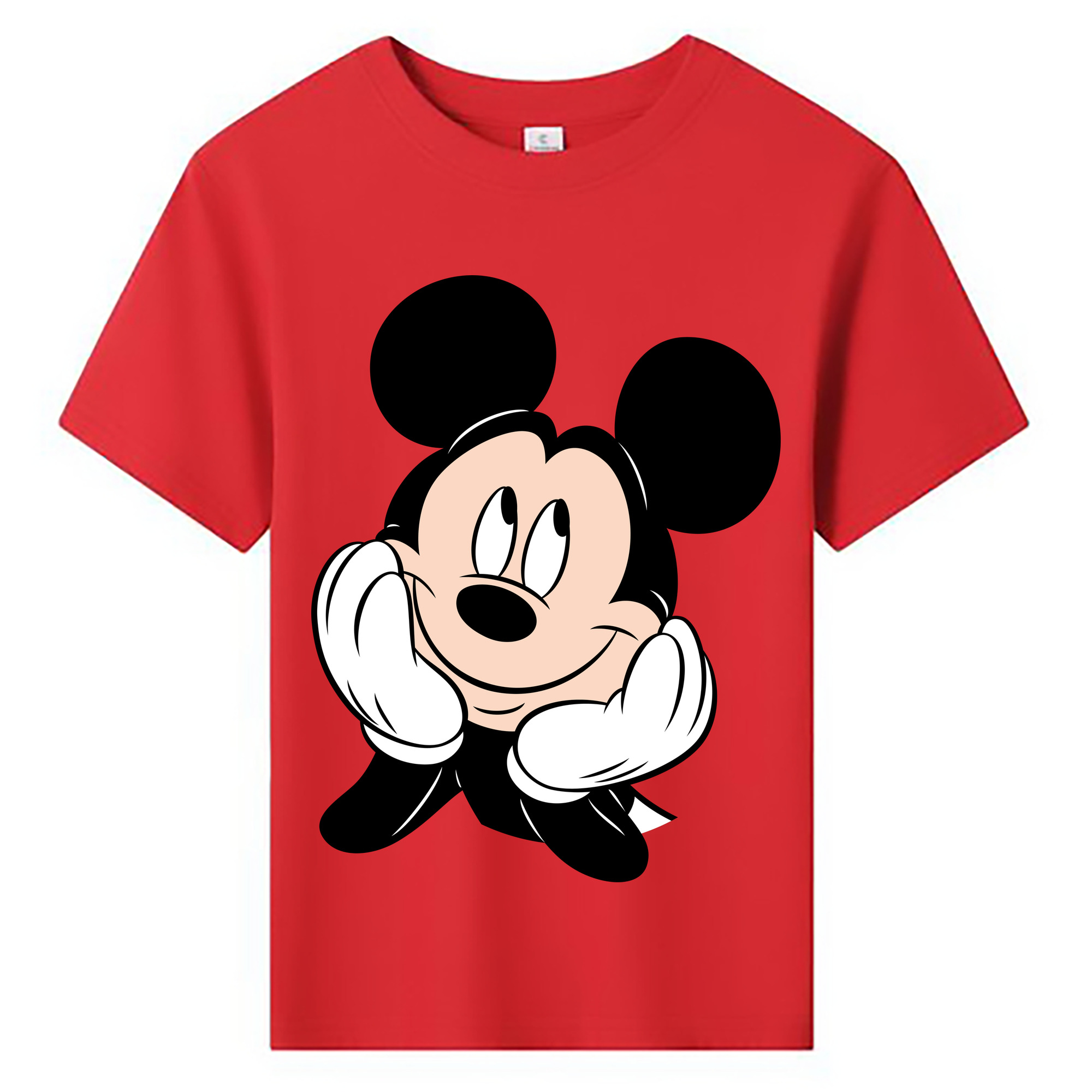 ミッキーマウス Mickey Mouse 綿100％キッズTシャツ（フロントプリント）