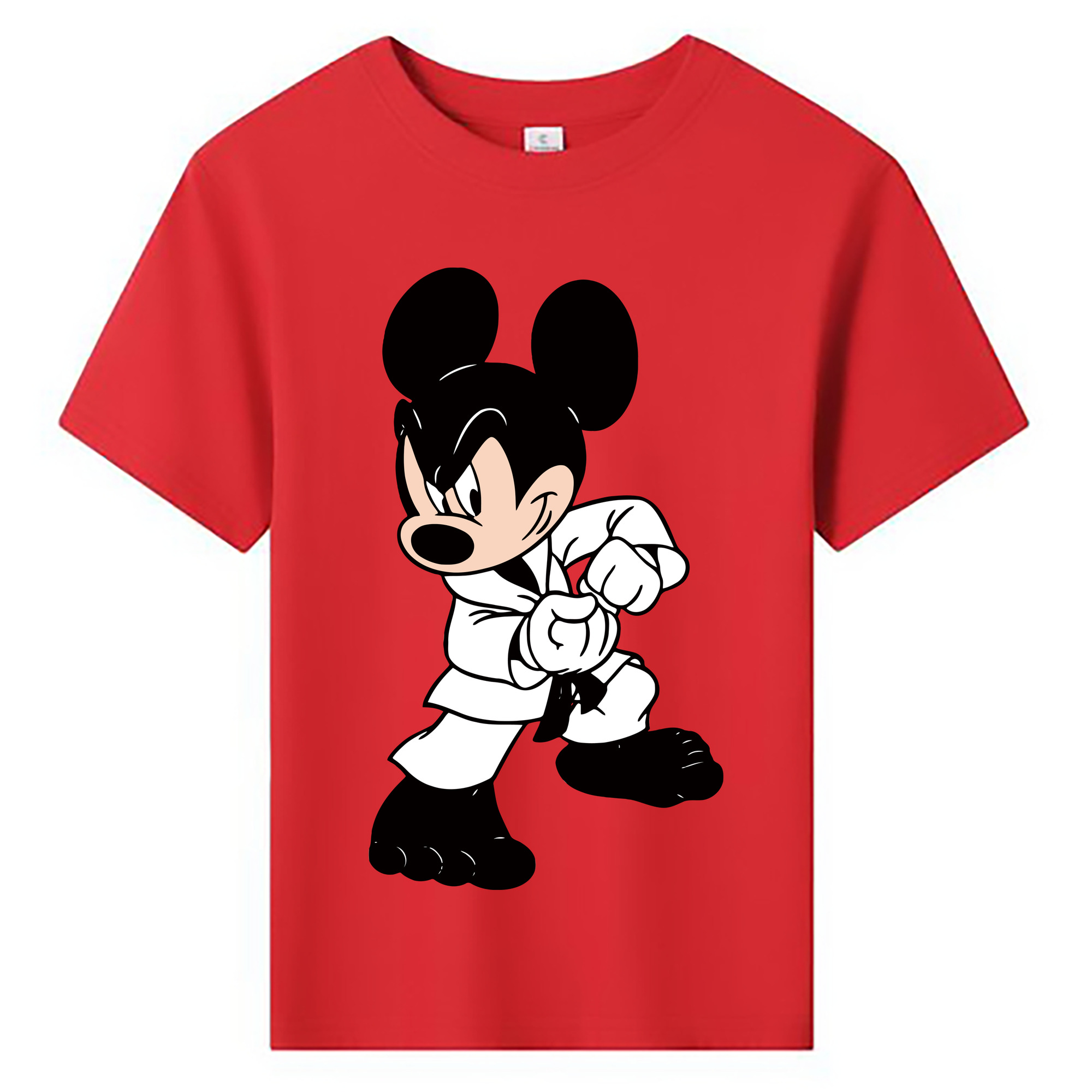 ミッキーマウス Mickey Mouse 綿100％キッズTシャツ（フロントプリント）