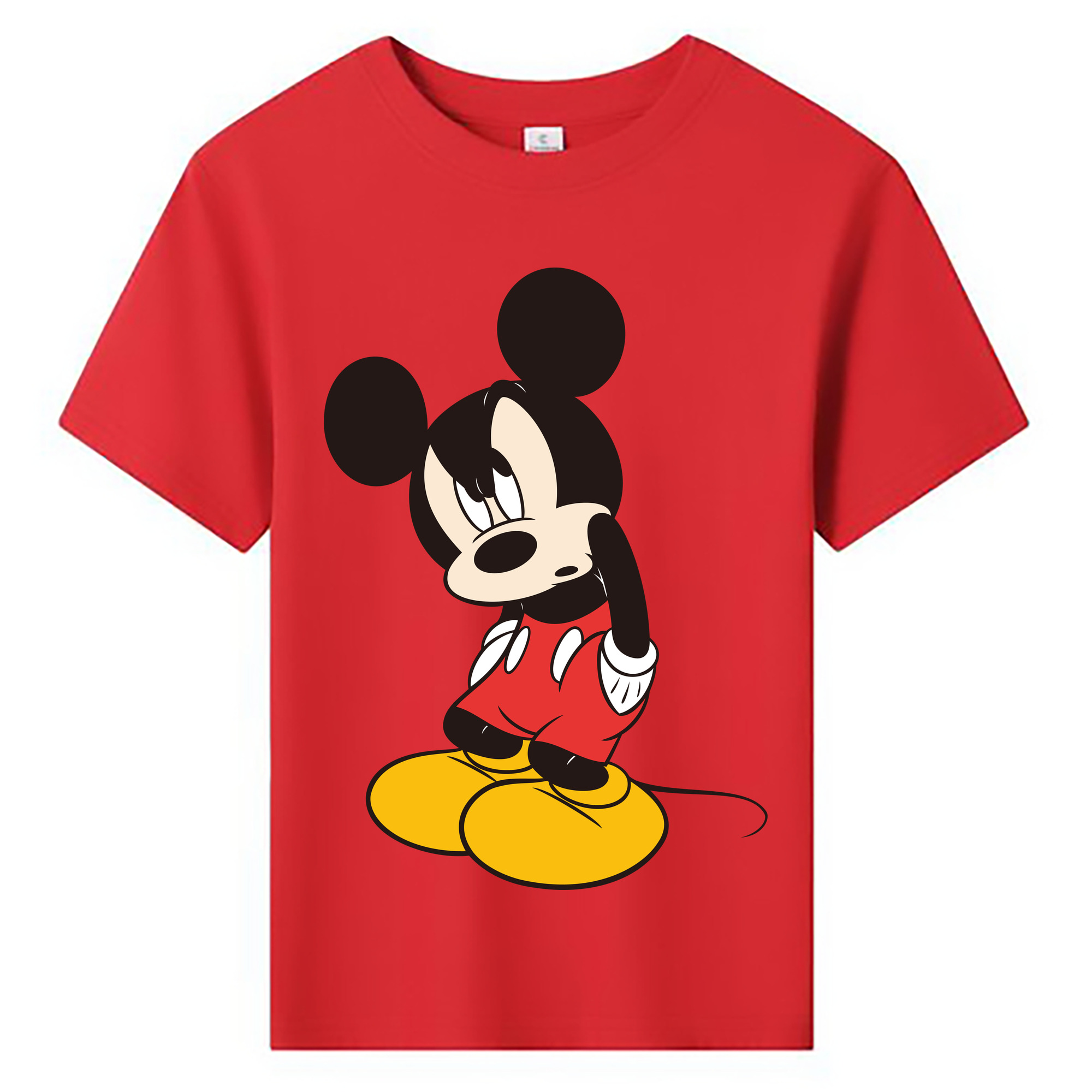 ミッキーマウス Mickey Mouse 綿100％キッズTシャツ（フロントプリント）