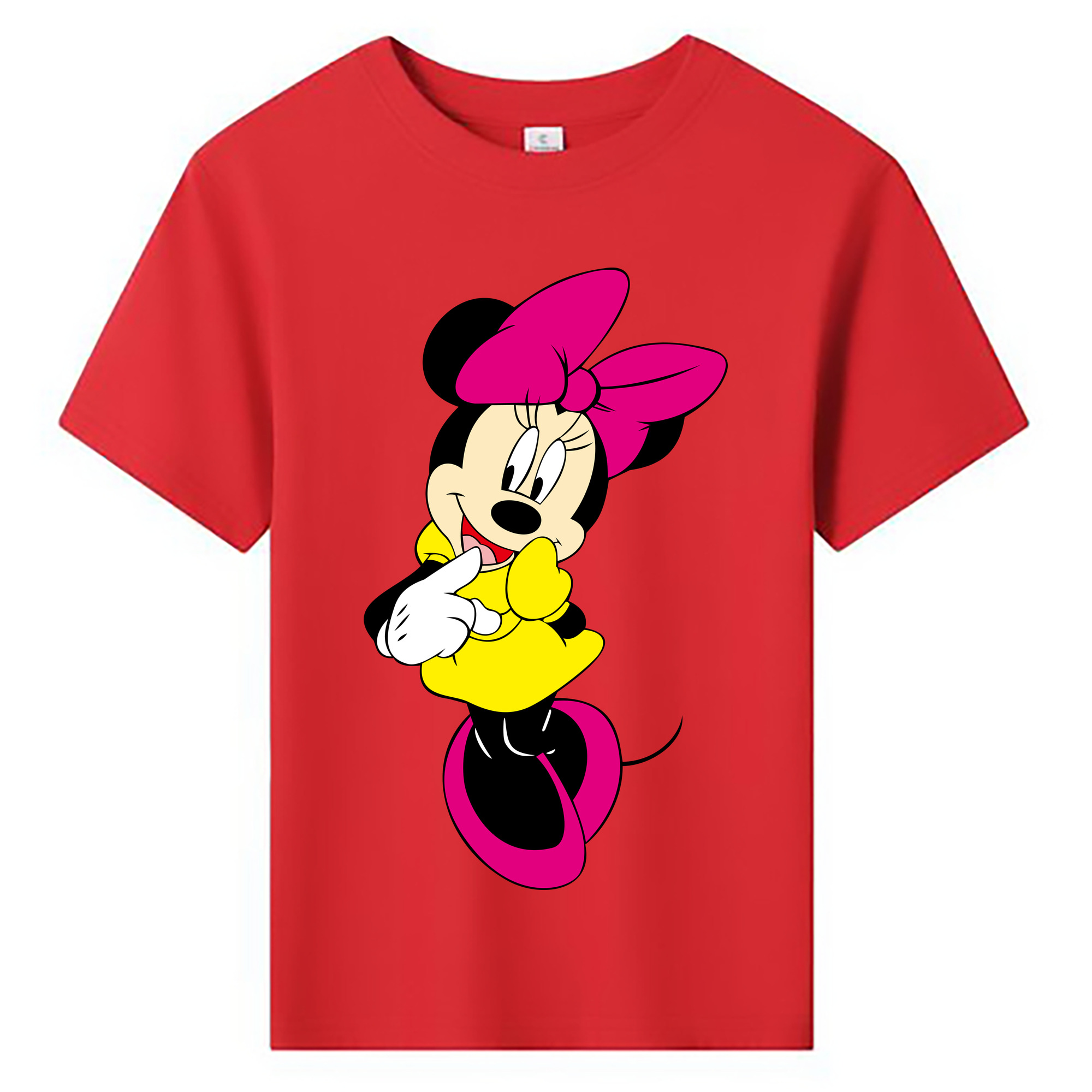 ミッキーマウス Mickey Mouse 綿100％キッズTシャツ（フロントプリント）