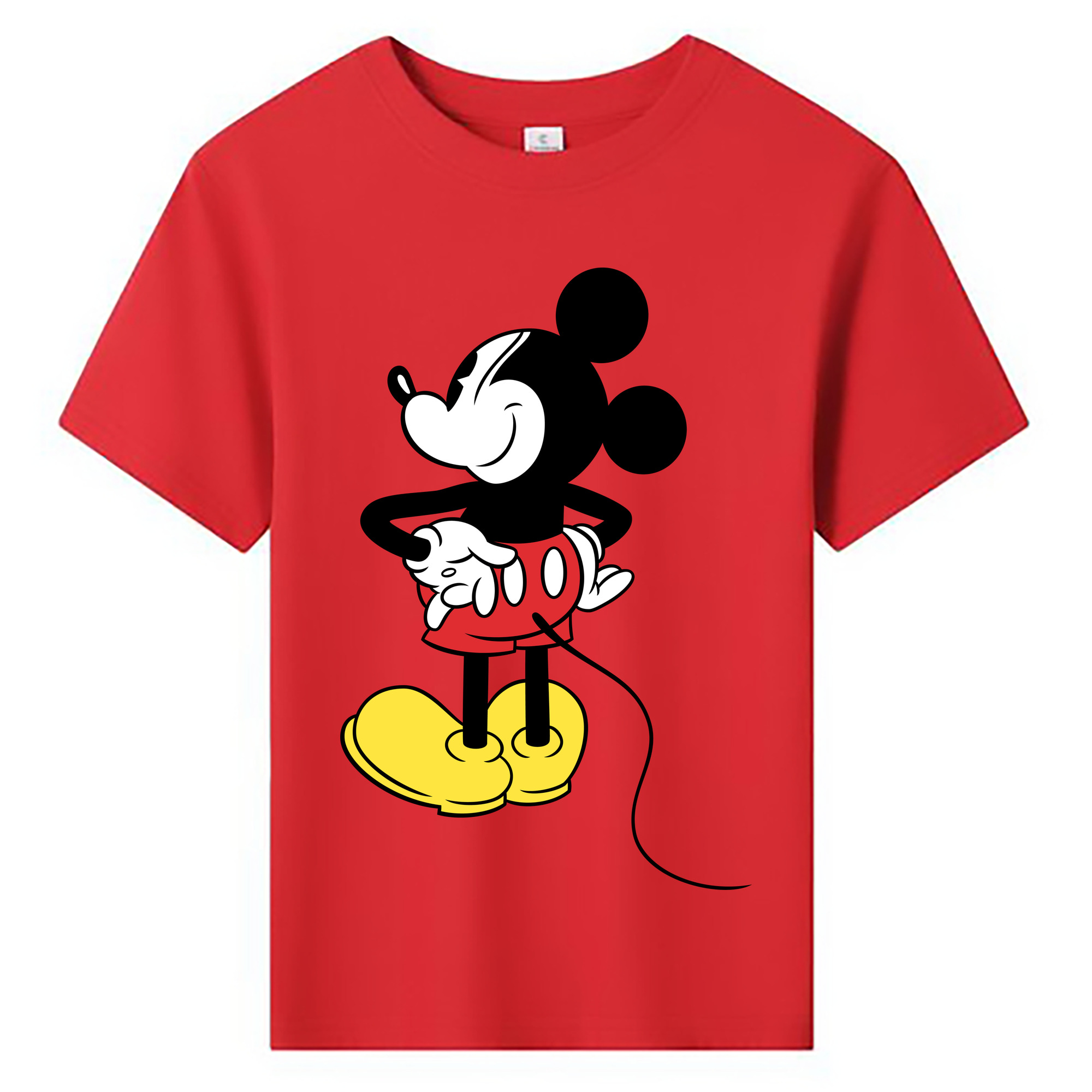 ミッキーマウス Mickey Mouse 綿100％キッズTシャツ（フロントプリント）